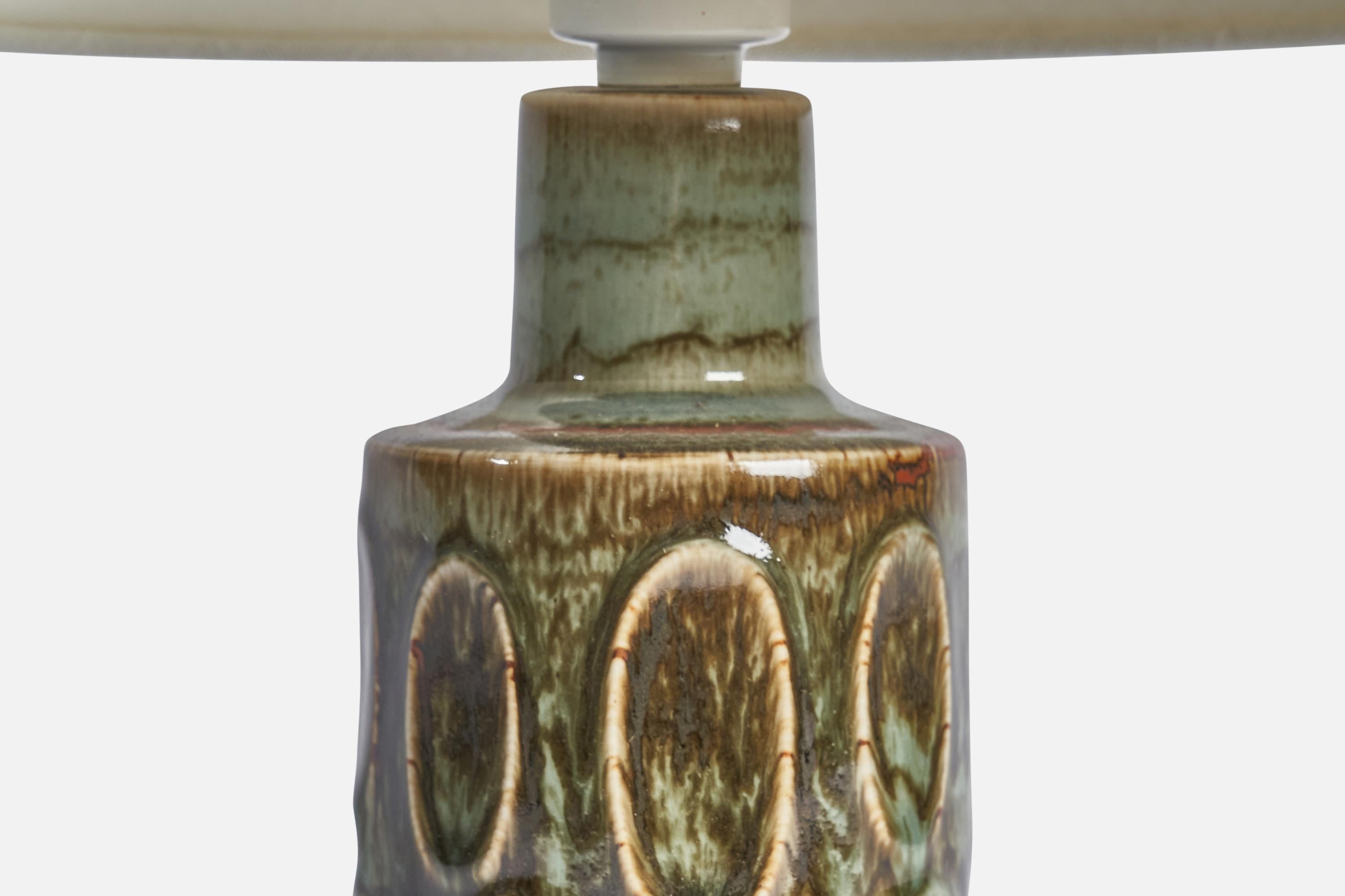 Søholm, Table Lamp, Stoneware, Sweden, 1960s In Good Condition For Sale In High Point, NC