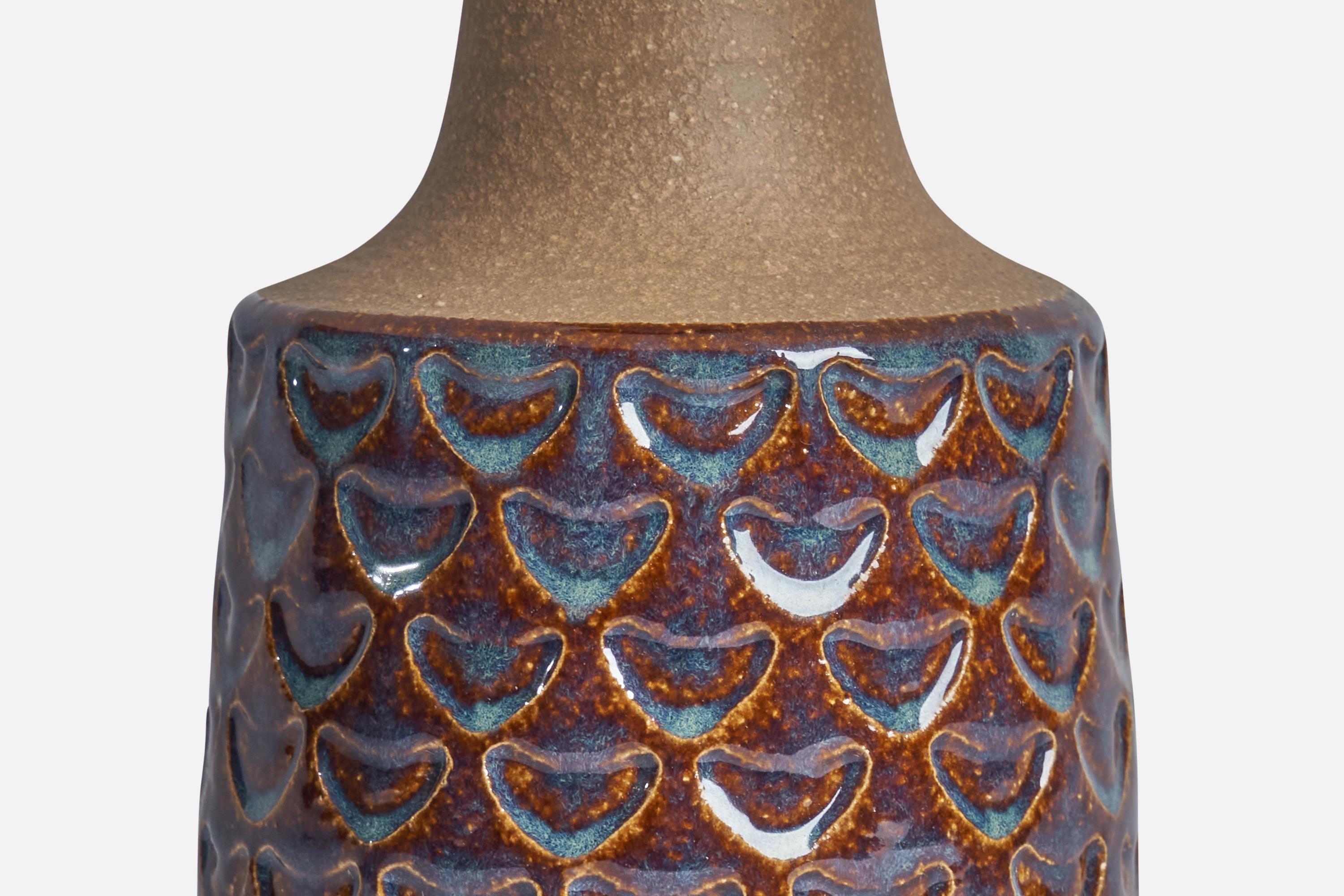 Søholm, Table Lamp, Stoneware, Sweden, 1960s In Good Condition For Sale In High Point, NC