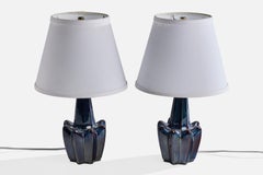 Søholm, Table Lamps, Stoneware, Denmark, 1960s