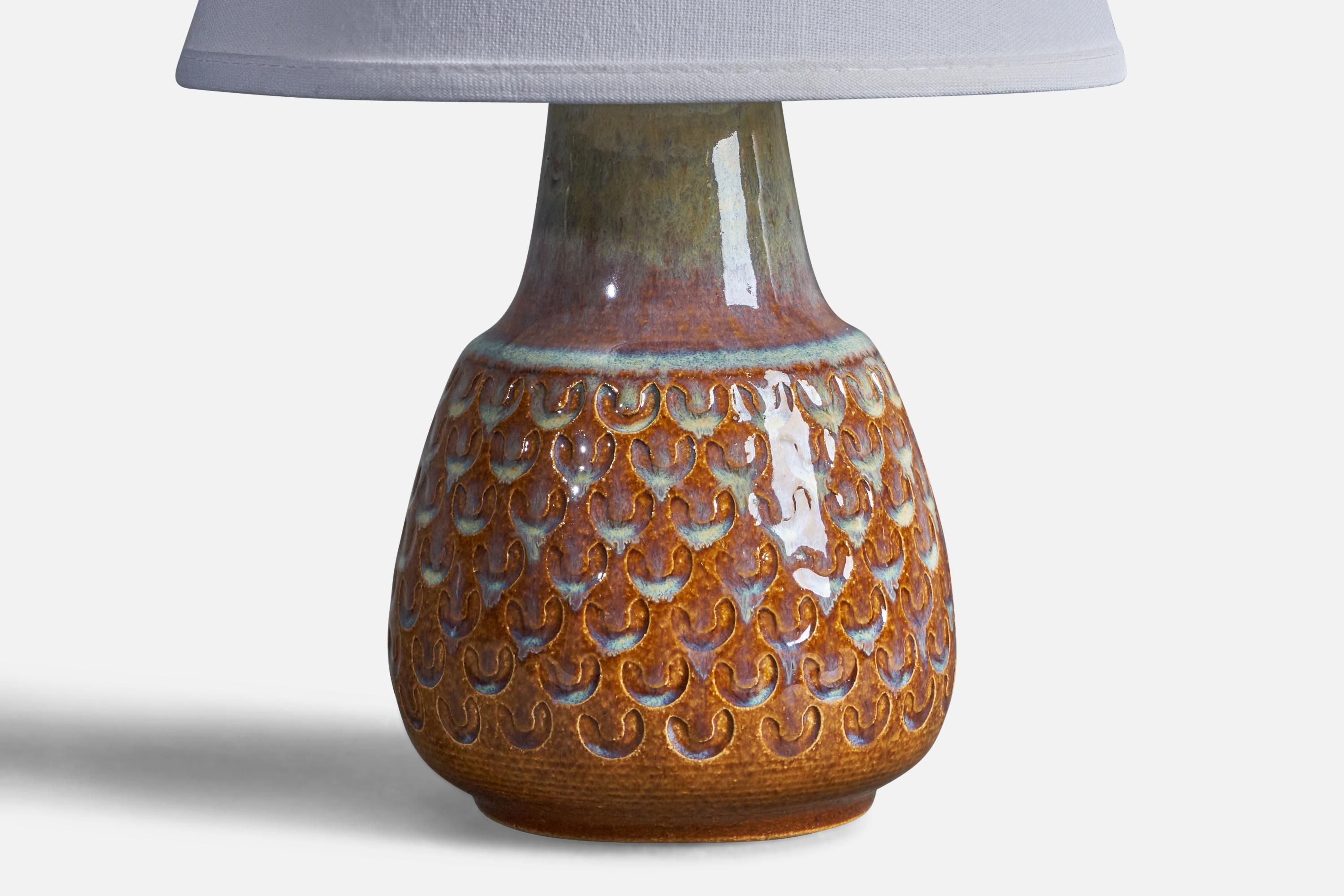 Mid-Century Modern Søholm, Table Lamps, Stoneware, Denmark, 1960s For Sale