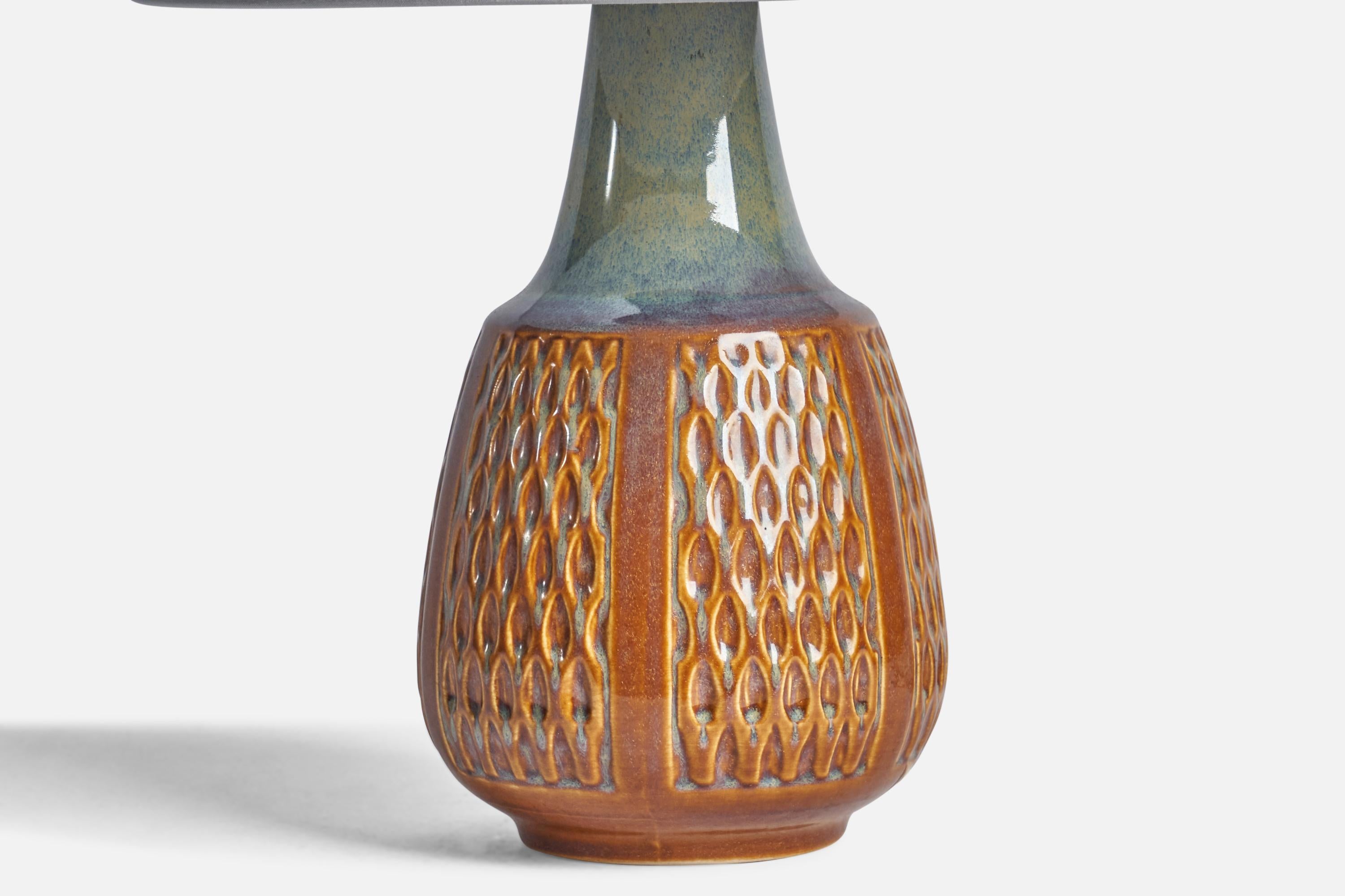 Danish Søholm, Table Lamps, Stoneware, Denmark, 1960s For Sale