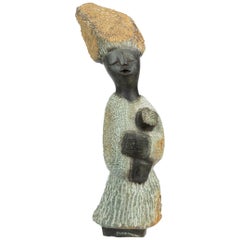 Shona Sculpture of Mother and Baby