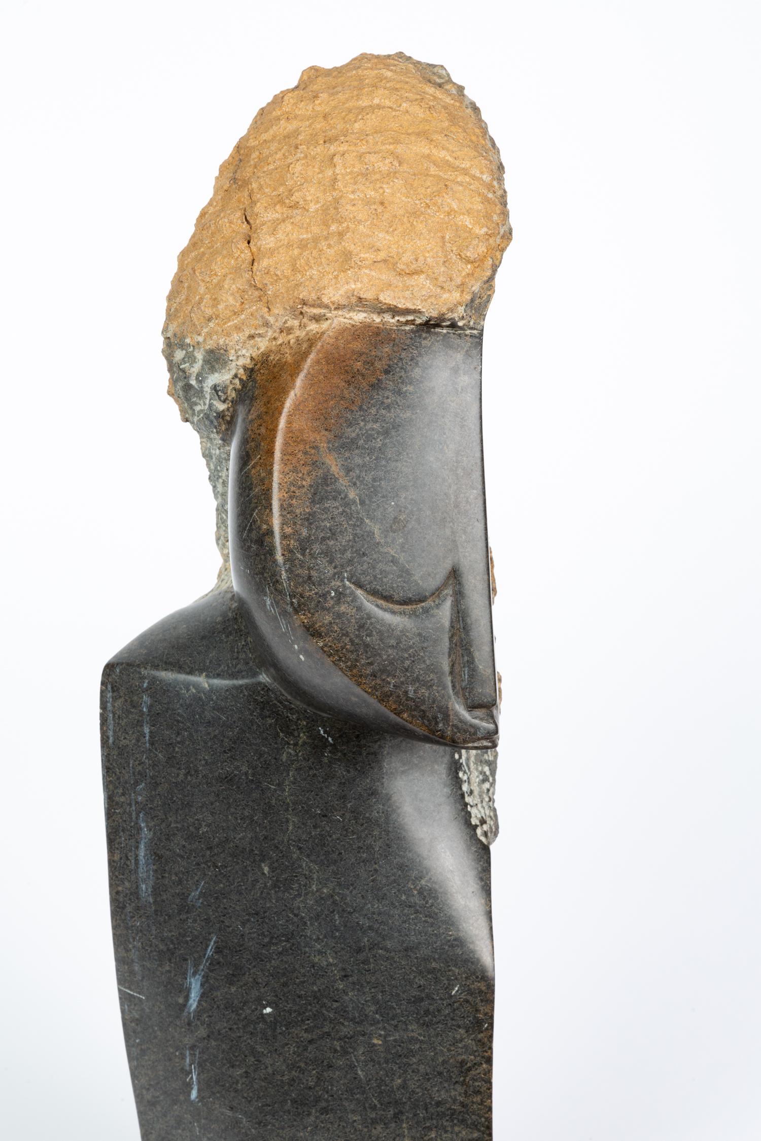 Stone Shona Sculpture of Solitary Figure
