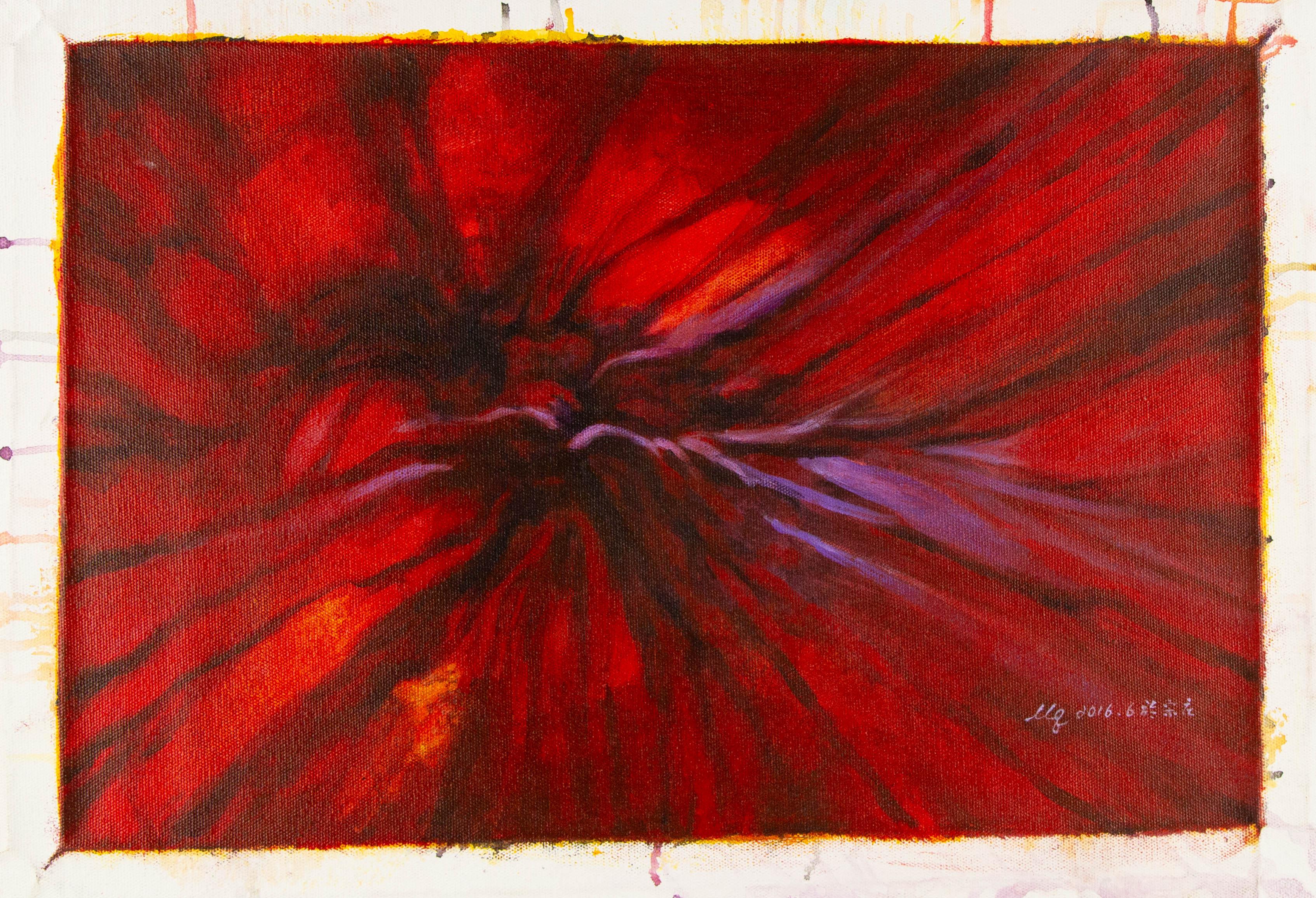 Shongzhuang Wu, peinture à l'huile originale abstraite « Image Series IV » en vente 3