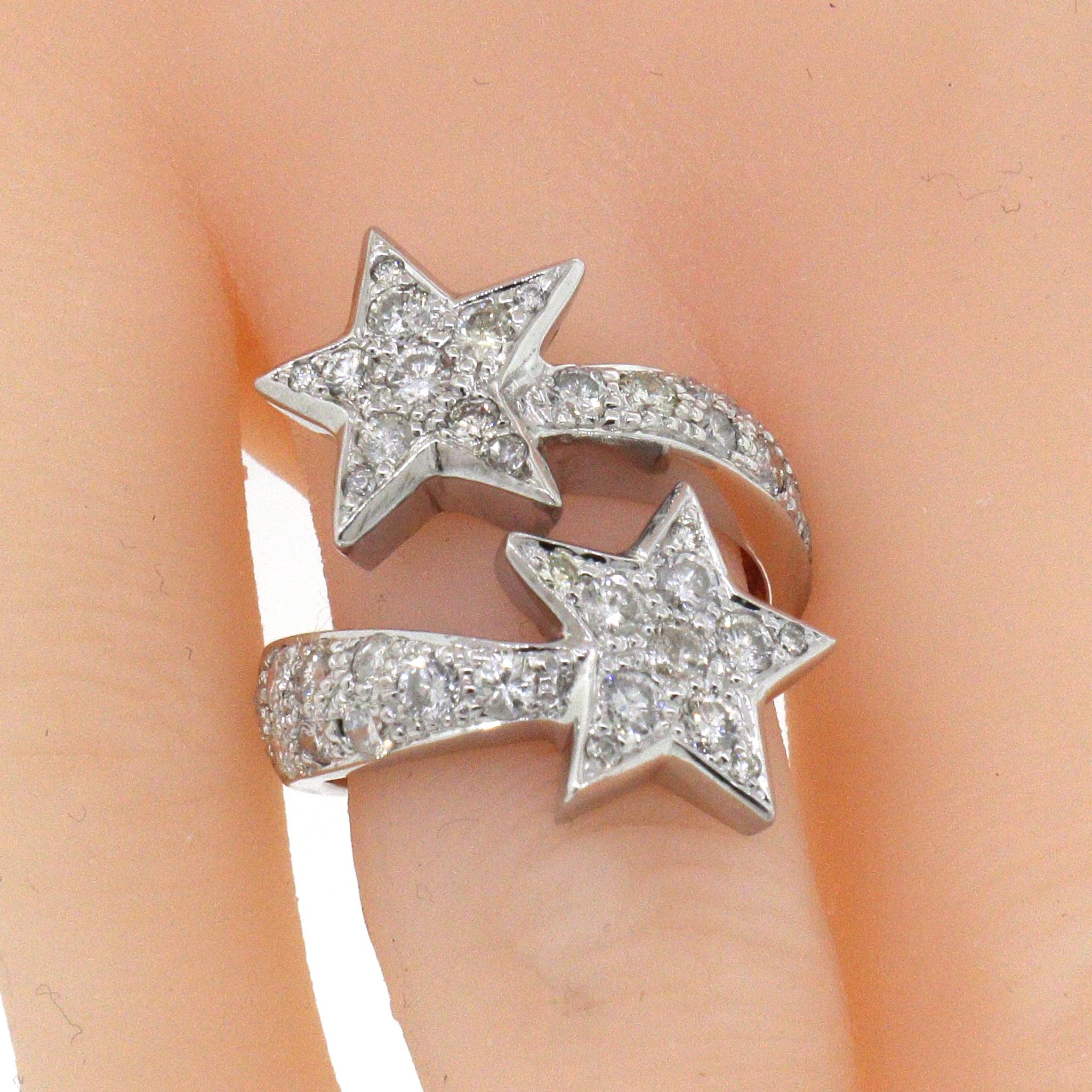Shooting Star Diamond Ring In Good Condition In New York, NY
