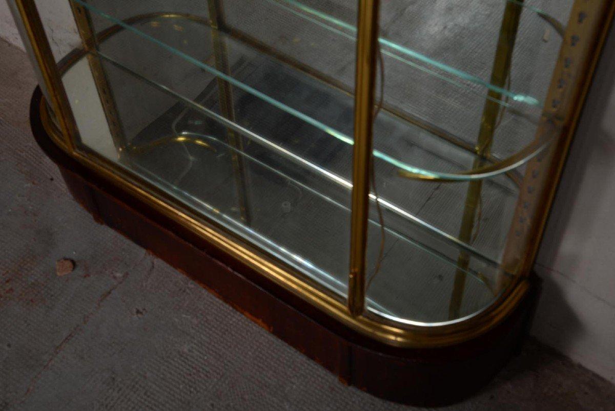 Brass Shop Or Collector Showcase Furniture From The Beginning Of The 20th Century For Sale