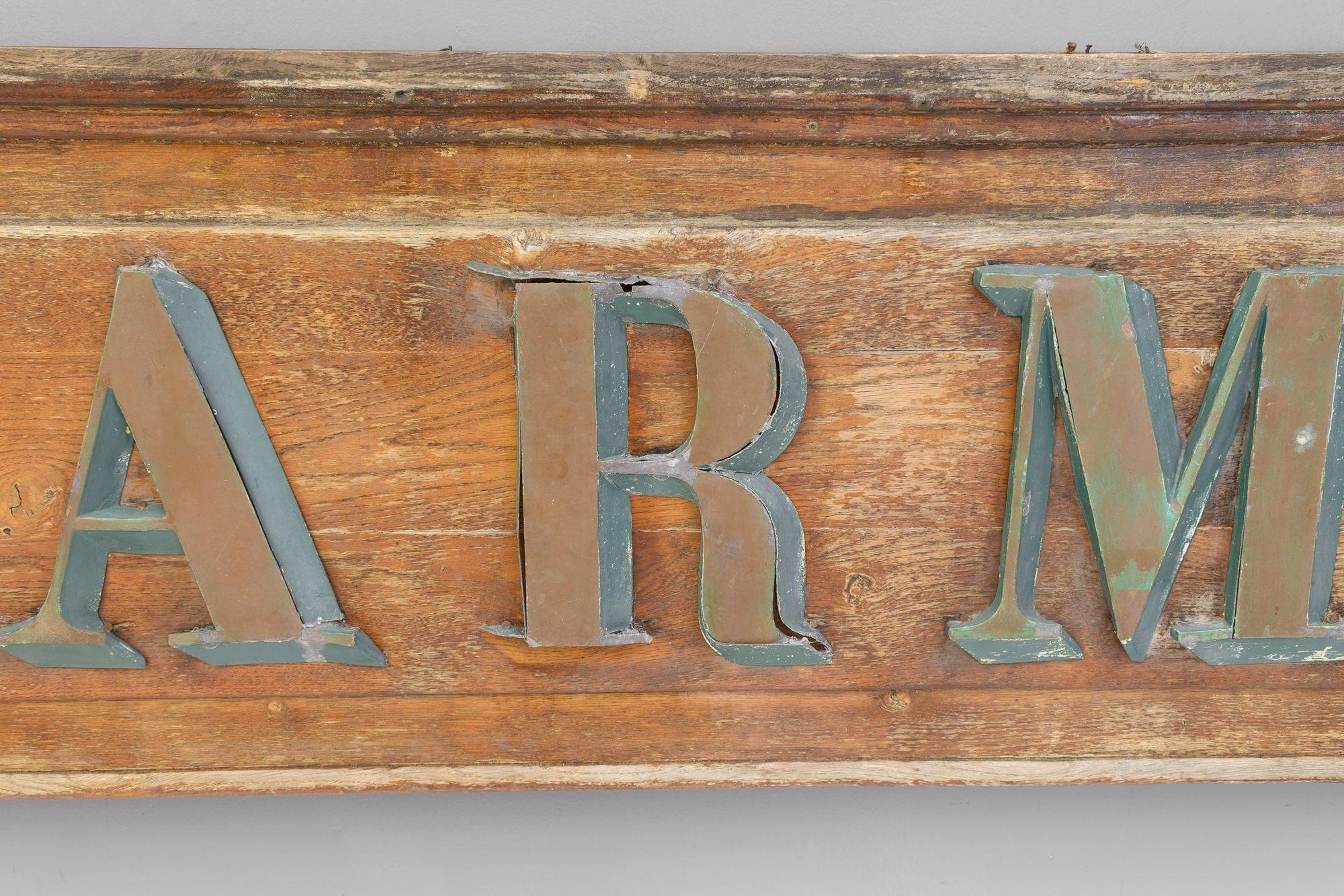 Lead Shop Sign For Sale