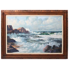 Shore Line at High Tide Painting by Robert P. Wheeler