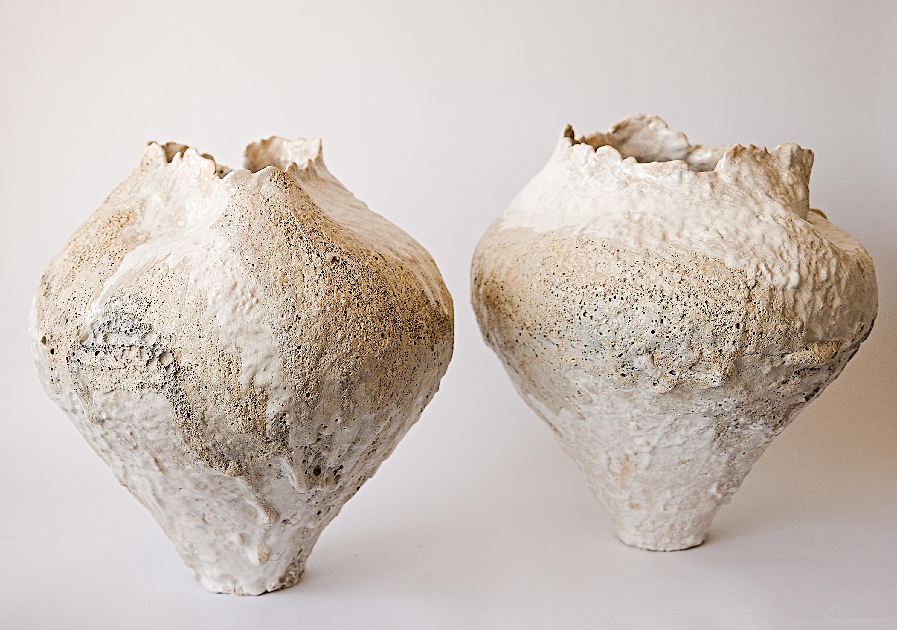 Organic Modern Shorebreak Series Free Form Hand Made Vase I For Sale
