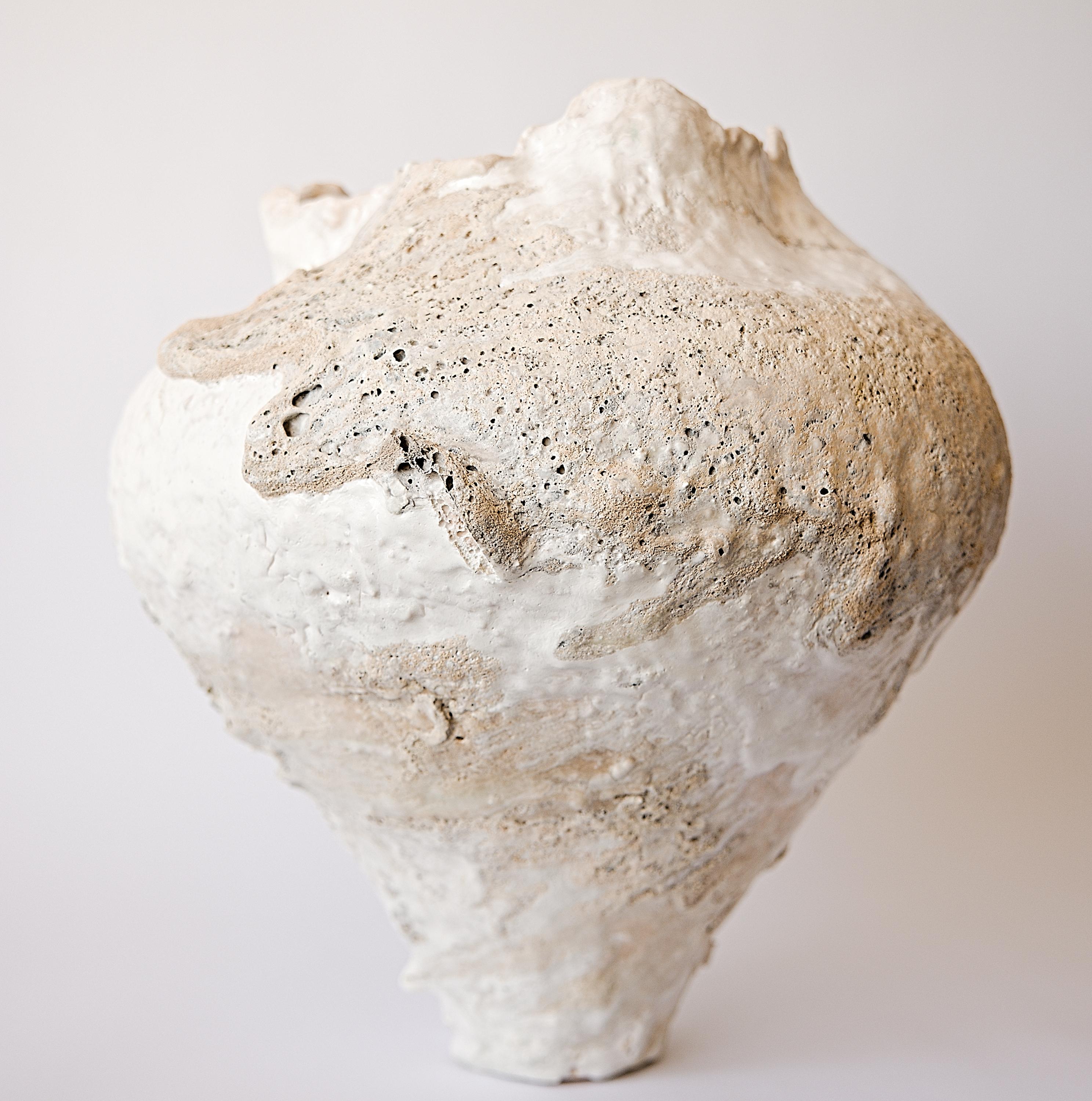 Glazed Shorebreak Series Free Form Hand Made Vase I For Sale