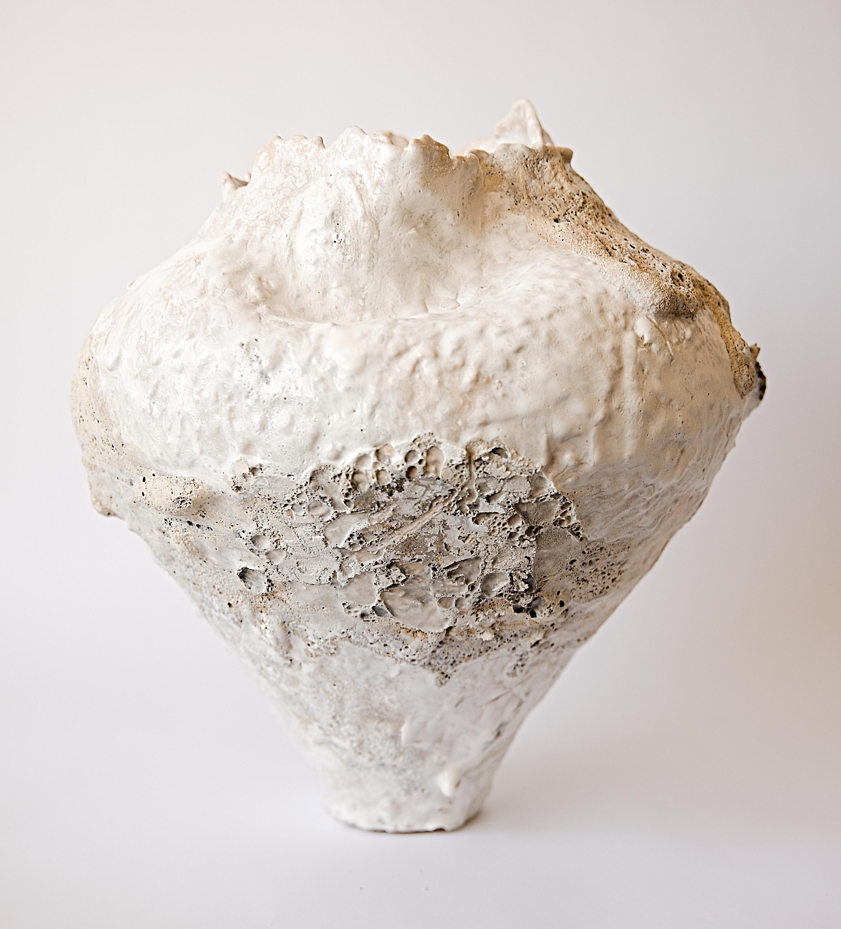Ceramic Shorebreak Series Free Form Hand Made Vase I For Sale