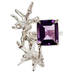 Anello Shoreline in ametista e argento sterling