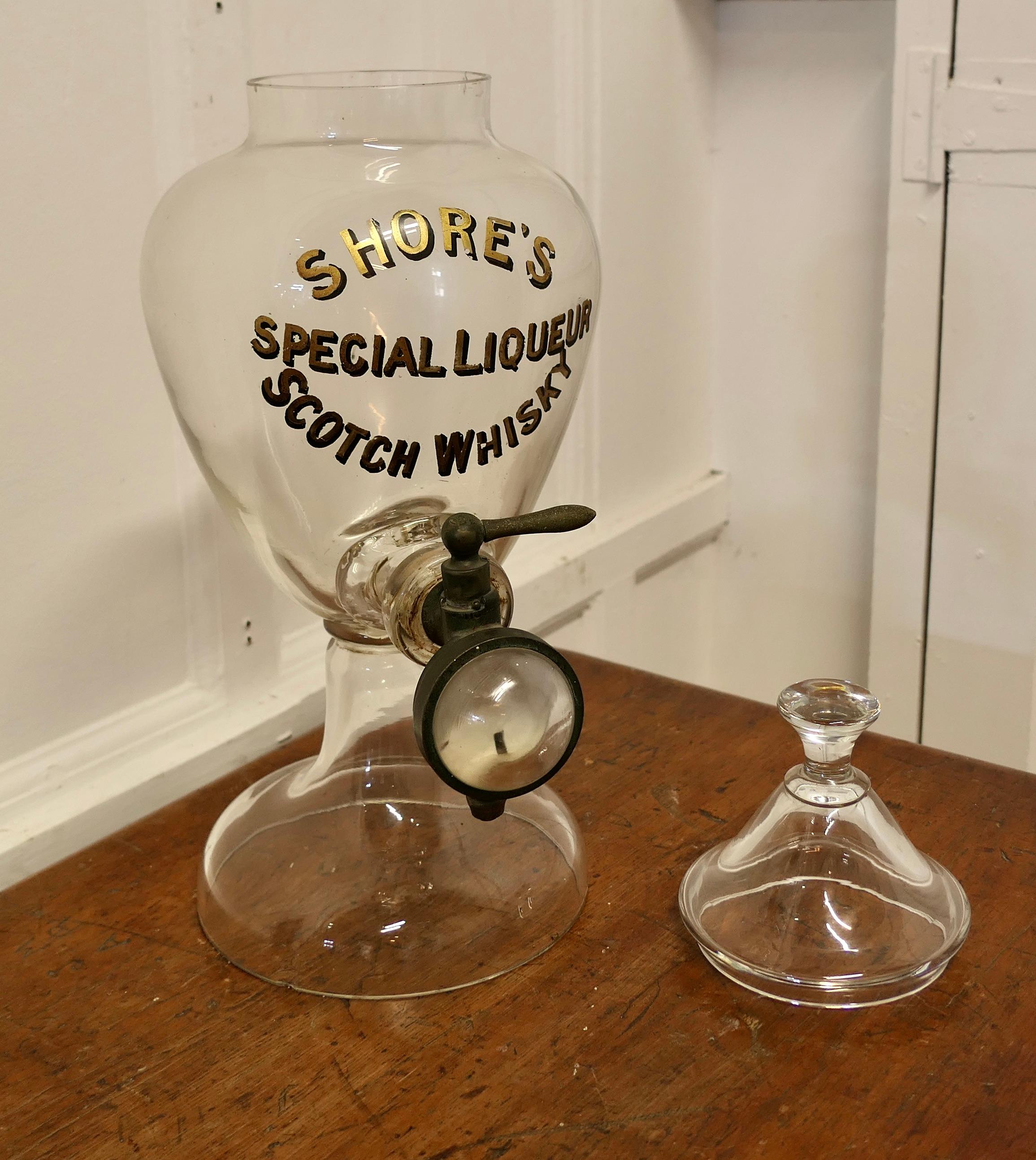 Shore's Spezial Likör Scotch Whiskey Spender Samowar    (Glas) im Angebot