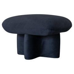 SHORN OTTOMAN - Matte Black Velvet by SHO MODERN