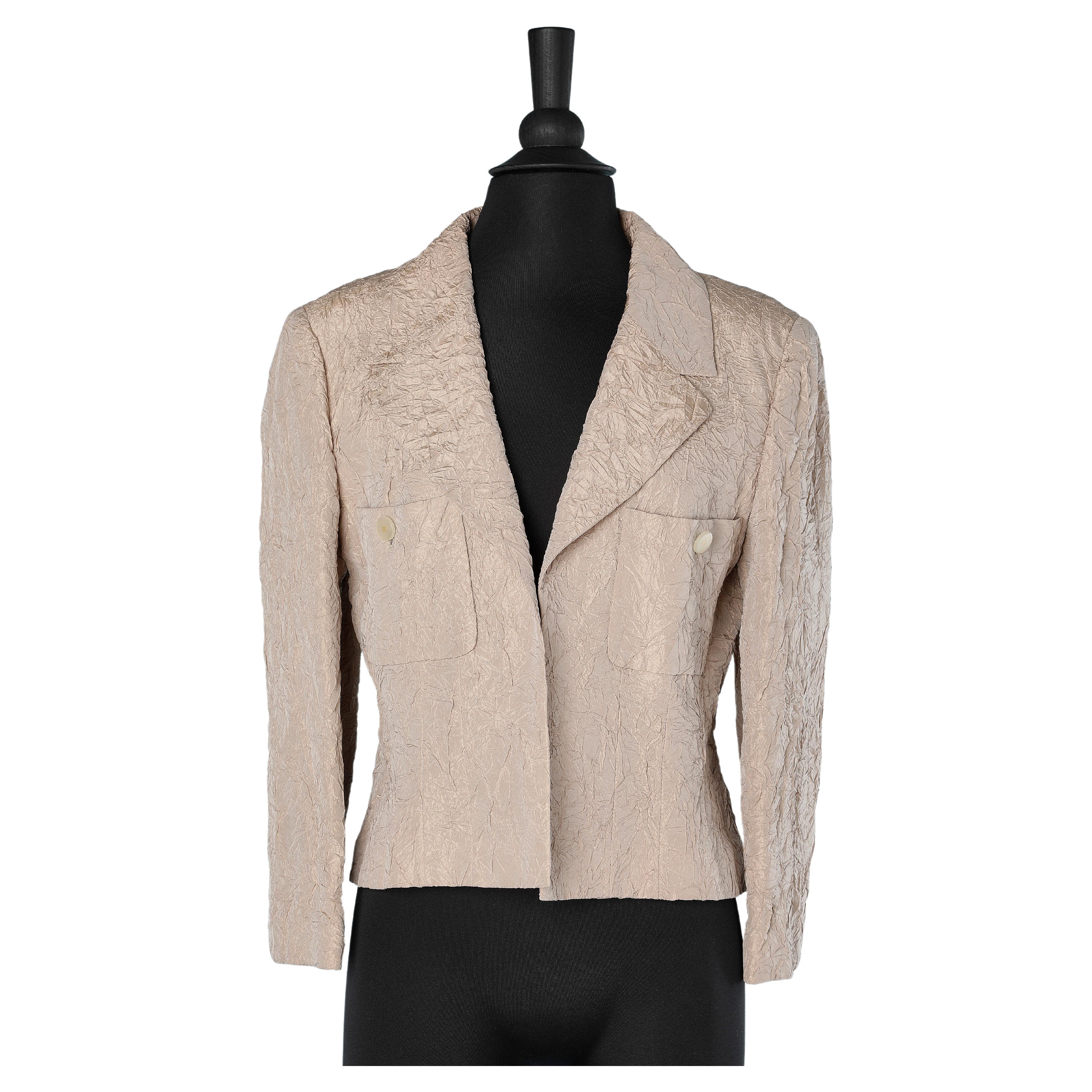 Chanel Gray Gold Sleeveless Vest Overcoat Dress For Sale at 1stDibs