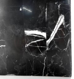 Marble Black Short Square Pedestal
