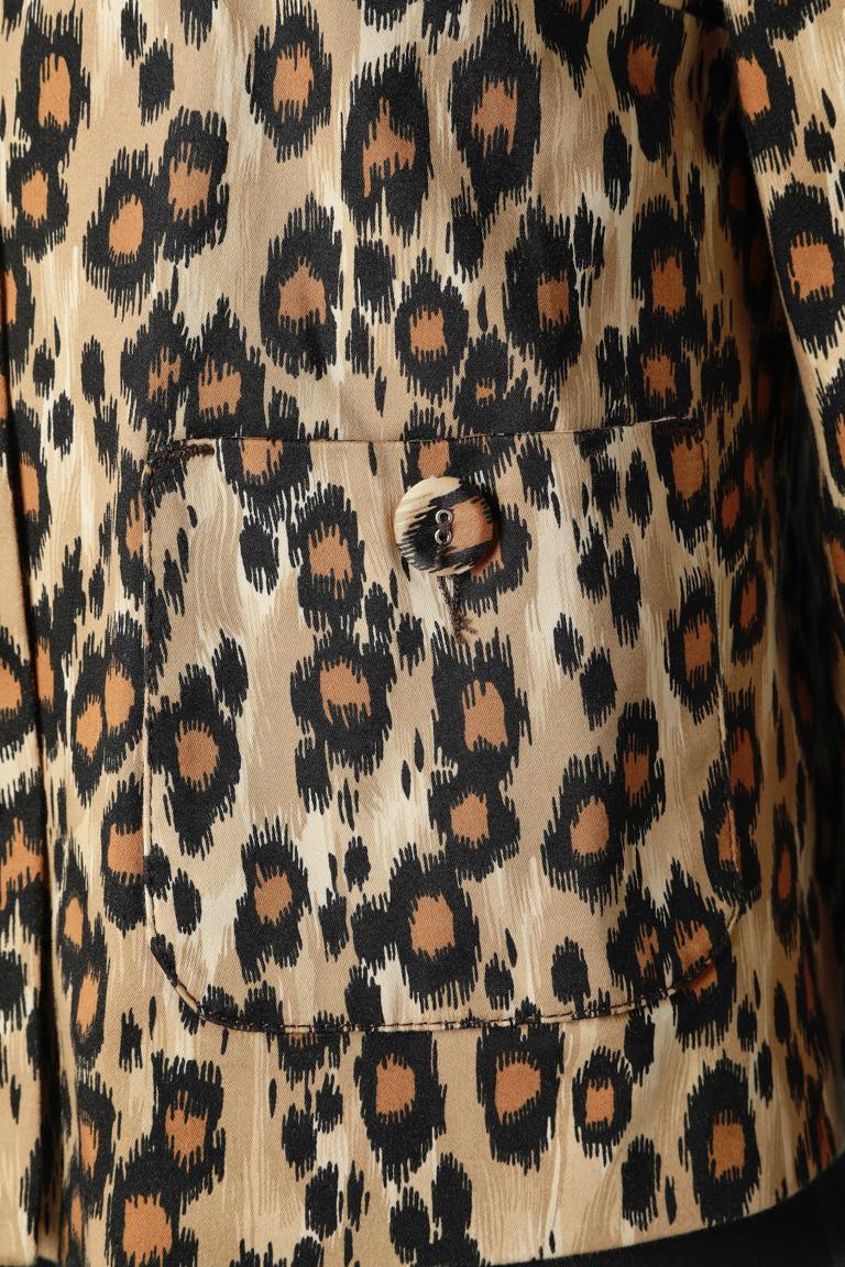 Veste courte en coton à simple boutonnage avec col rond Moschino Jeans  Excellent état - En vente à Saint-Ouen-Sur-Seine, FR