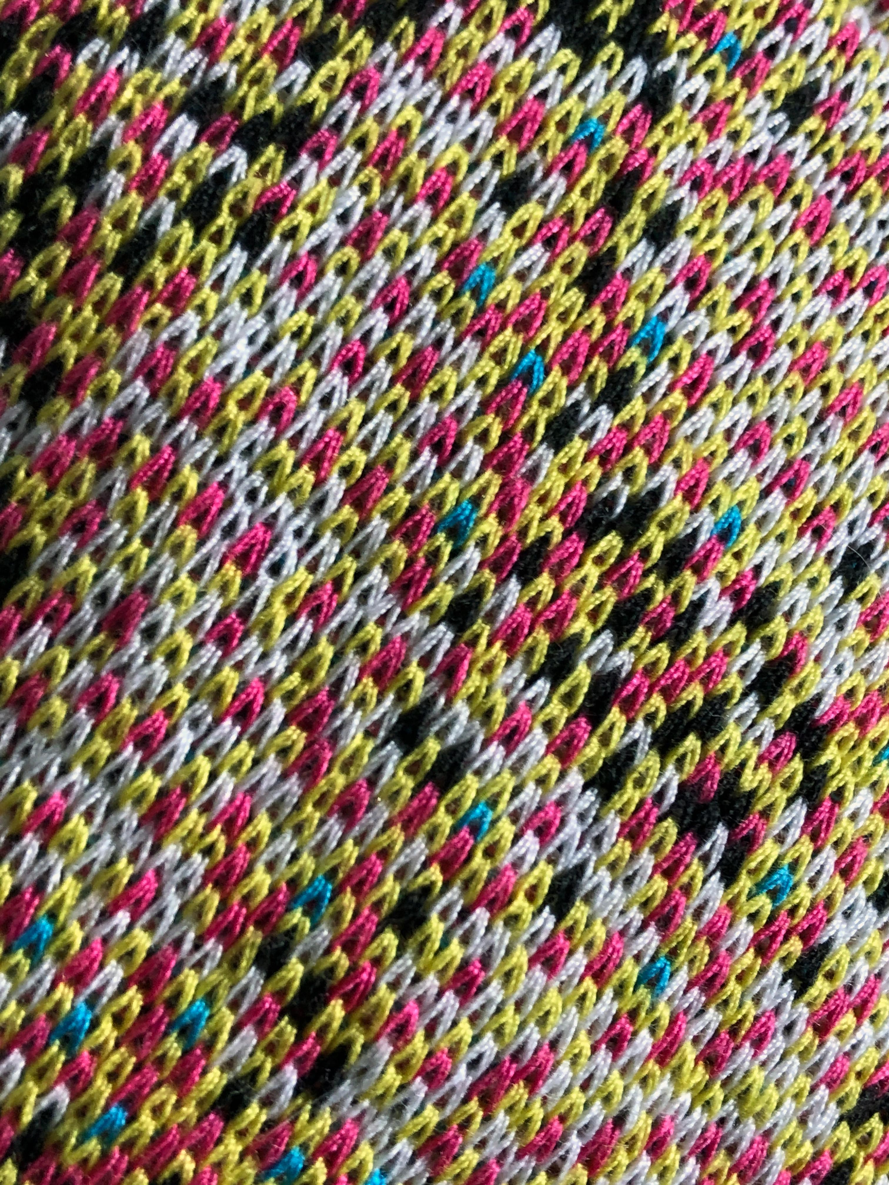 Needlework Short Cottonwood Tree log bolster knitted pixeled pillow - Textile - Pillows For Sale