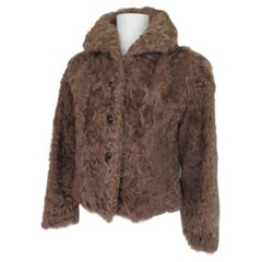 Vintage Short Curley Lamb Fur jacket 