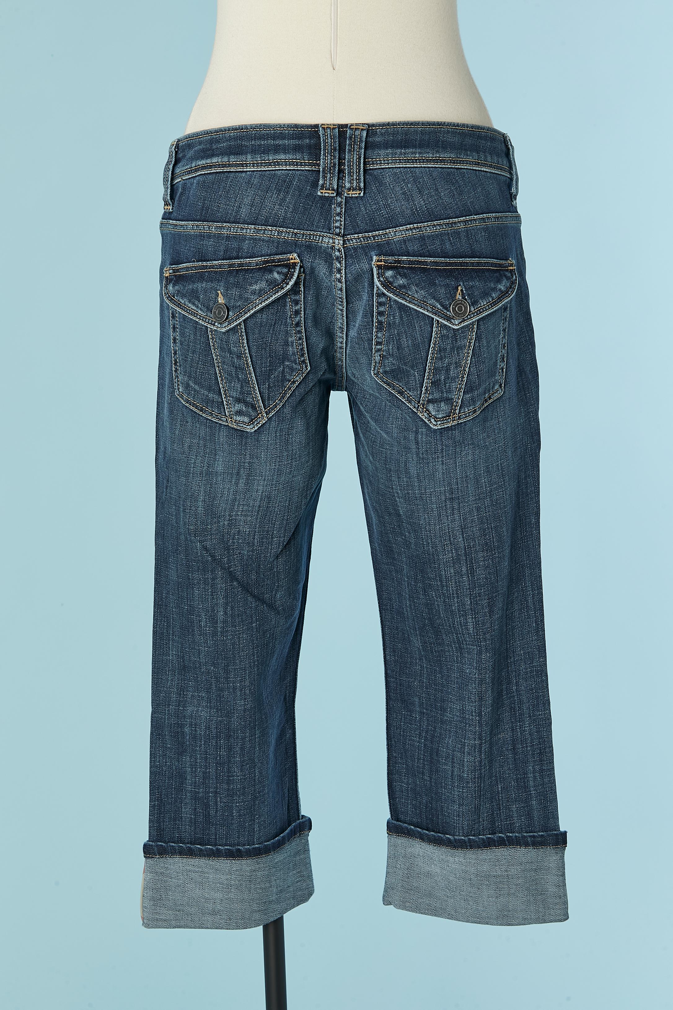 Jean court en denim BURBERRY BRIT Nouveau avec étiquette Pour femmes en vente