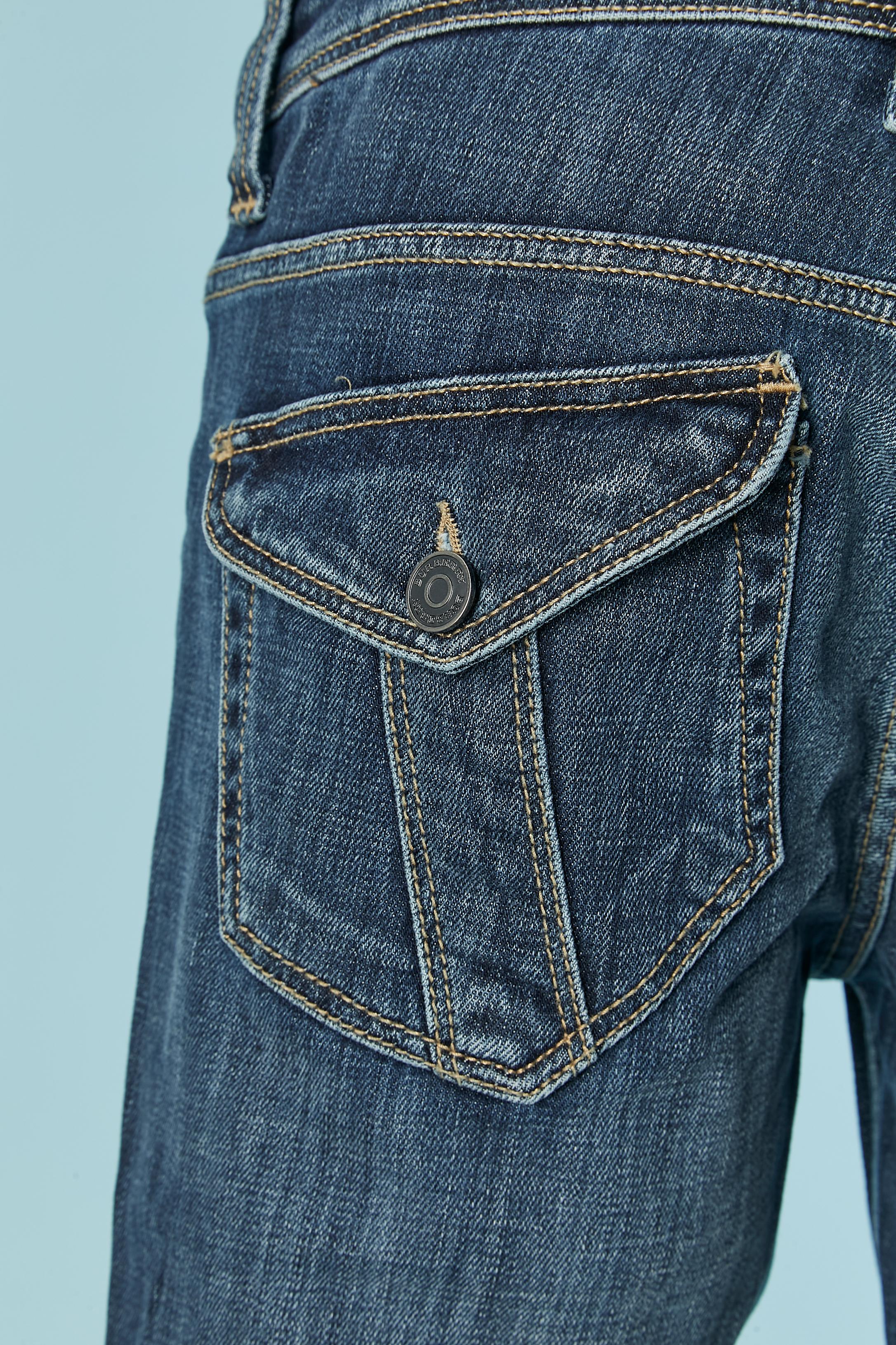 Jean court en denim BURBERRY BRIT Nouveau avec étiquette en vente 1