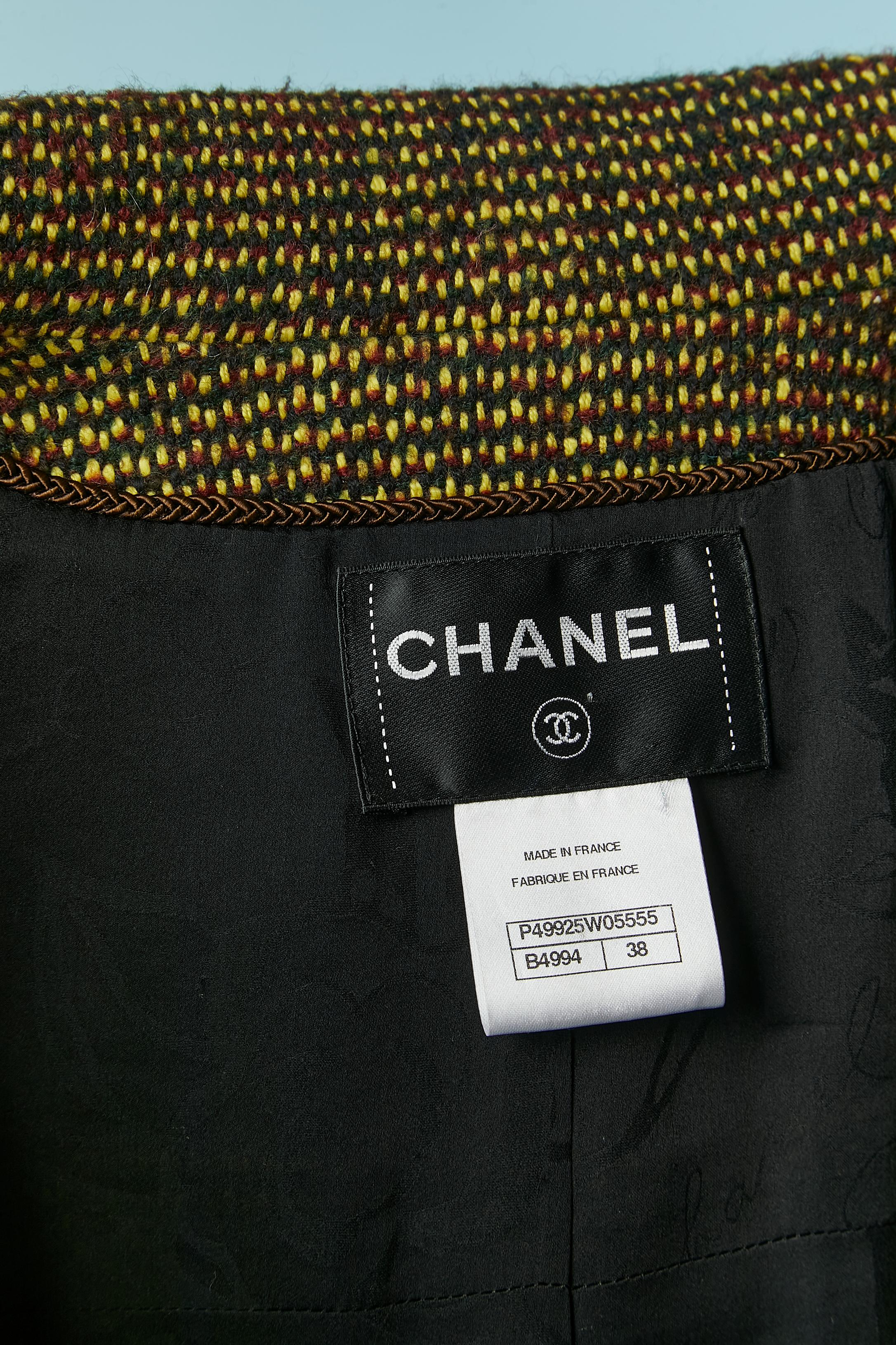 Chaqueta corta cruzada de tweed CHANEL 4