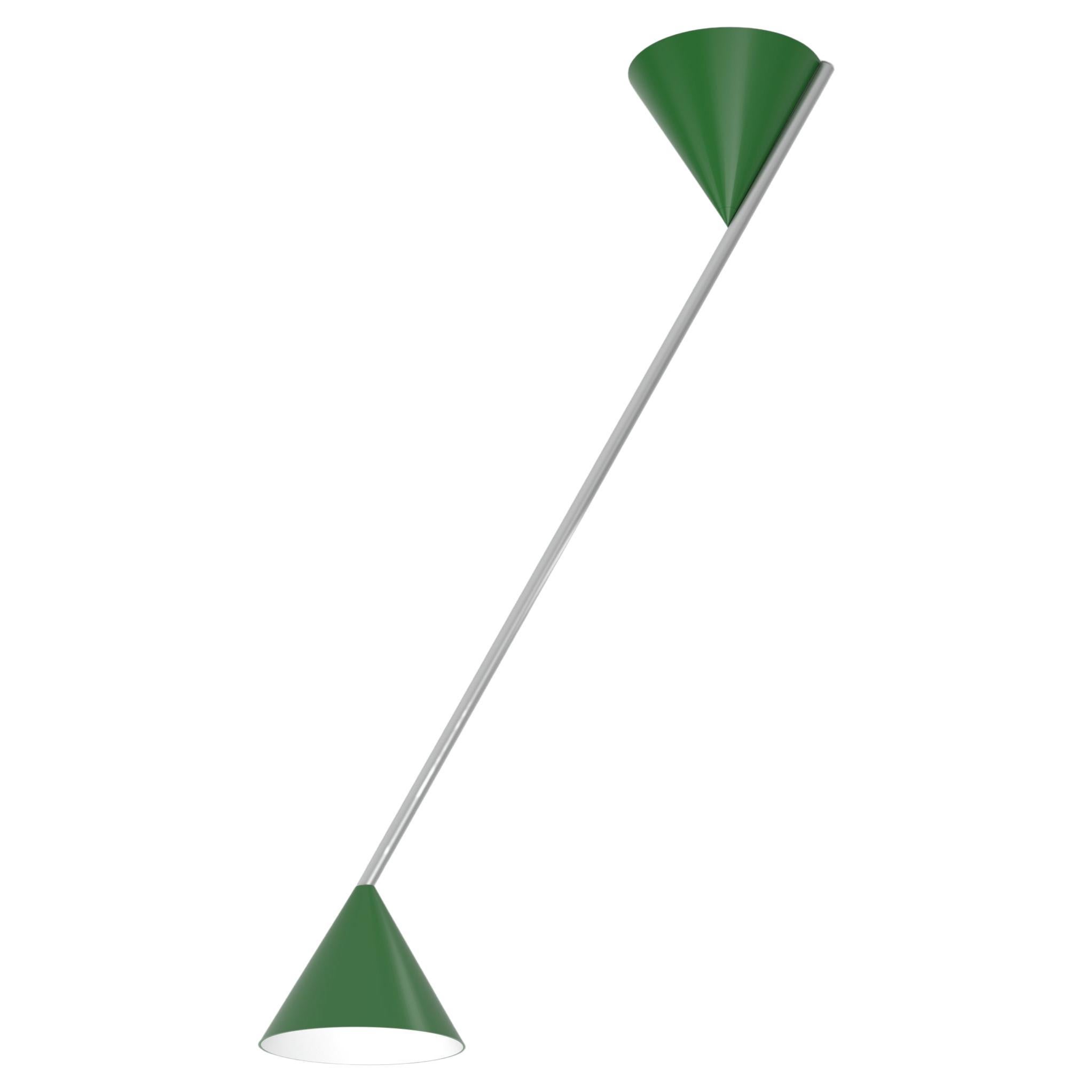 Plafonnier à chapeau vert court par Atelier Areti