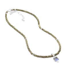 Short Heritage Pyrite Silver Necklette