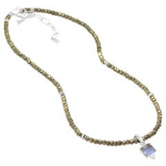 Used Short Heritage Pyrite Silver Necklette