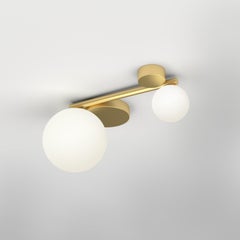 Short Line, 2 Globes, Ceiling Light by Atelier Areti