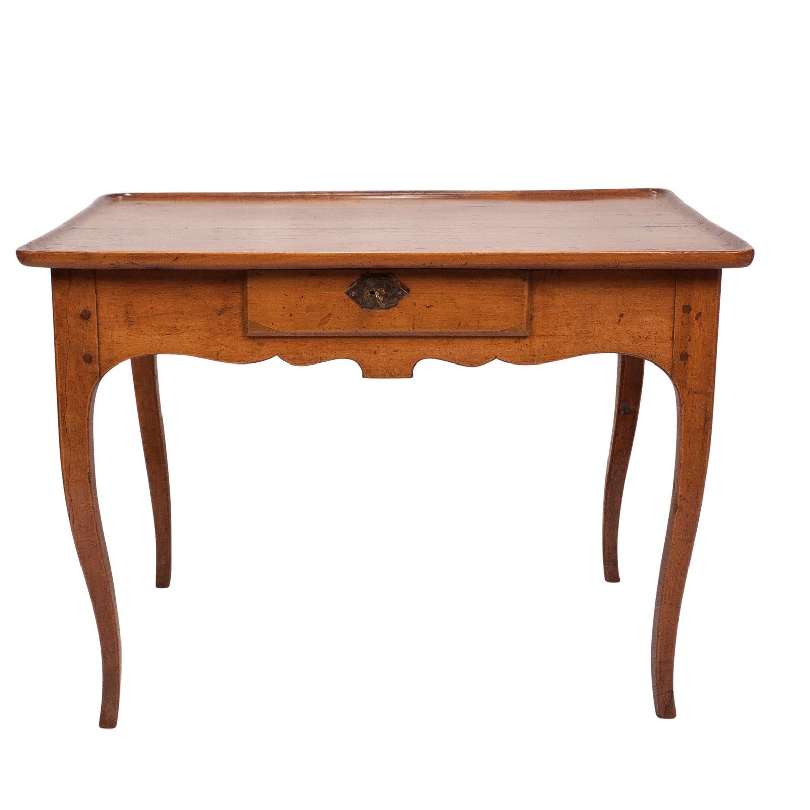 Short Louis XVI Provencal Fruit Wood Table, France, circa 1800