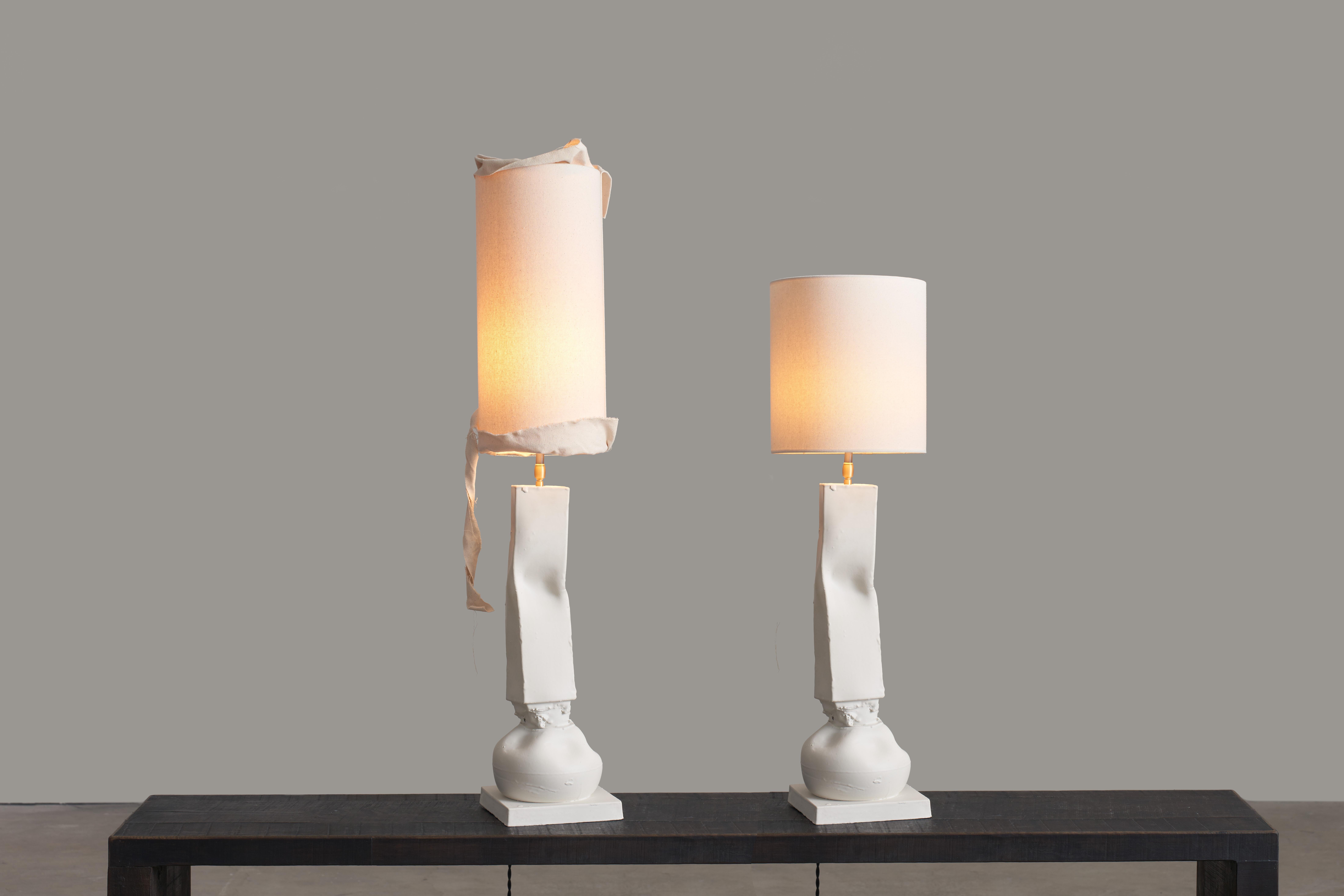 Italian Short Nove and Crespano Table Lamp by Jenna Basso Pietrobon For Sale