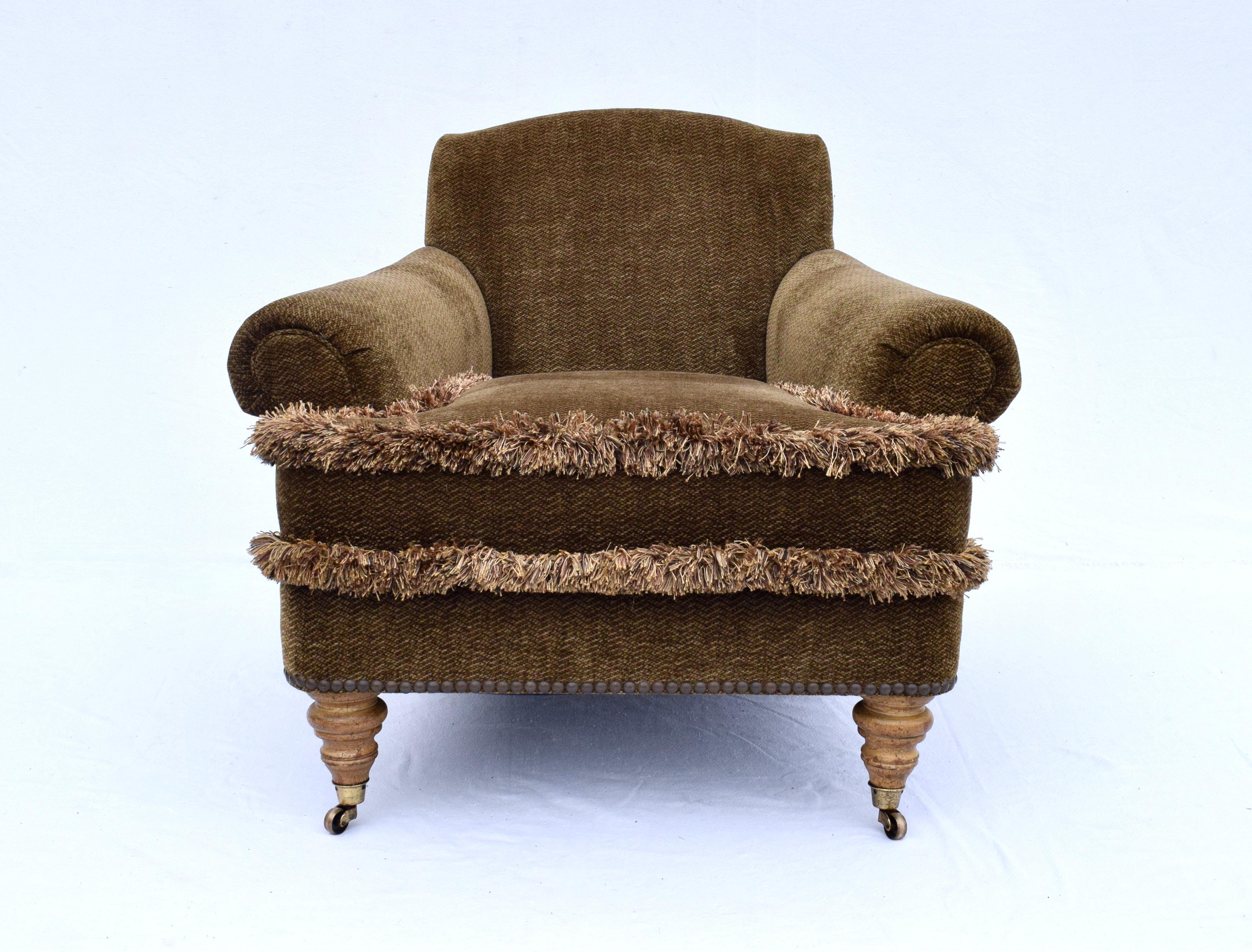 Silla de salón con brazos cortos en espiral según George Smith en venta 7