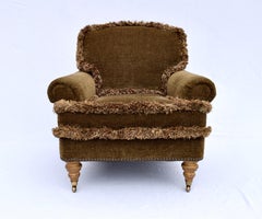 Scroll Arm Lounge Chair After George Smith