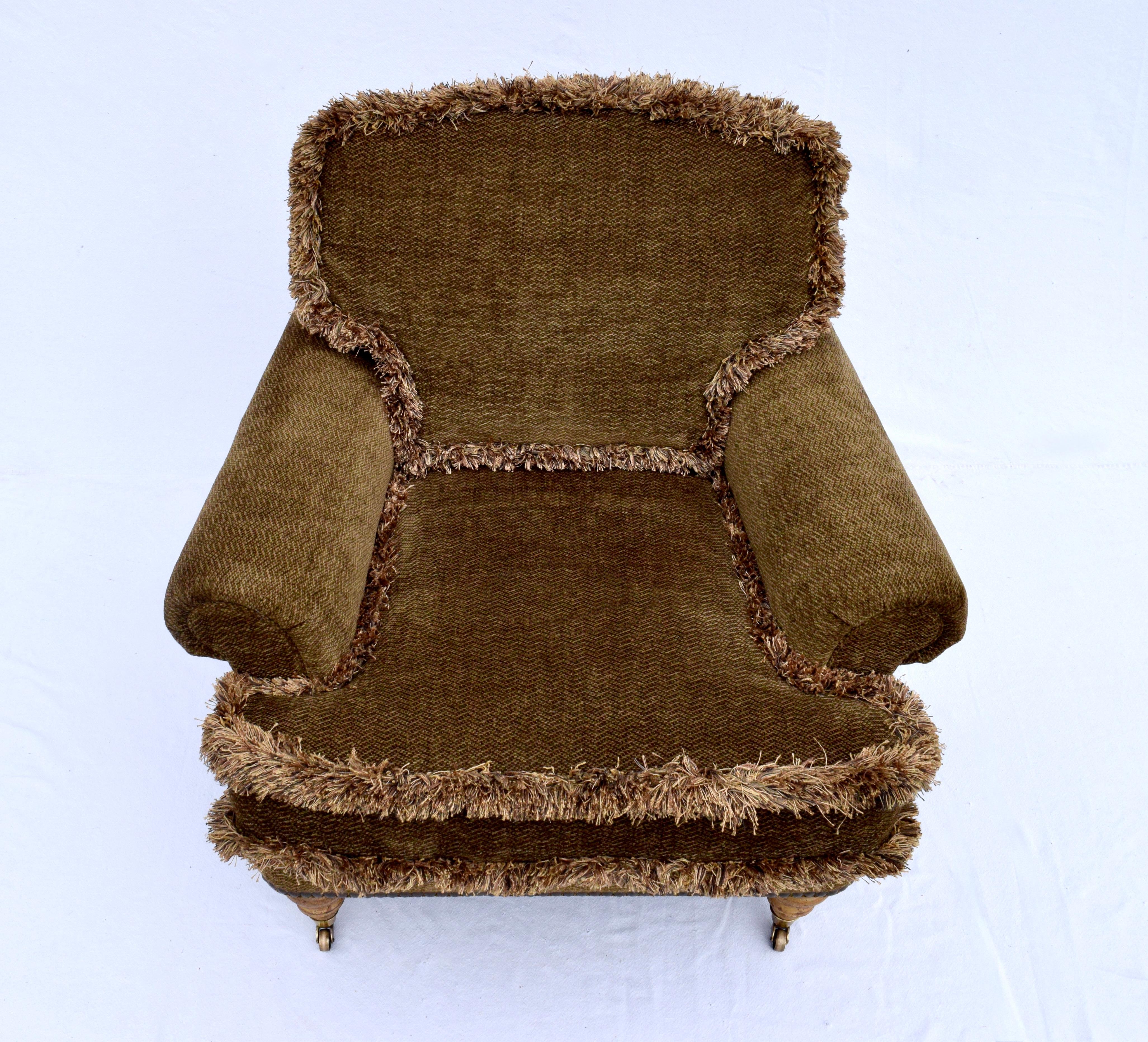 Silla de salón con brazos cortos en espiral según George Smith Estadounidense en venta