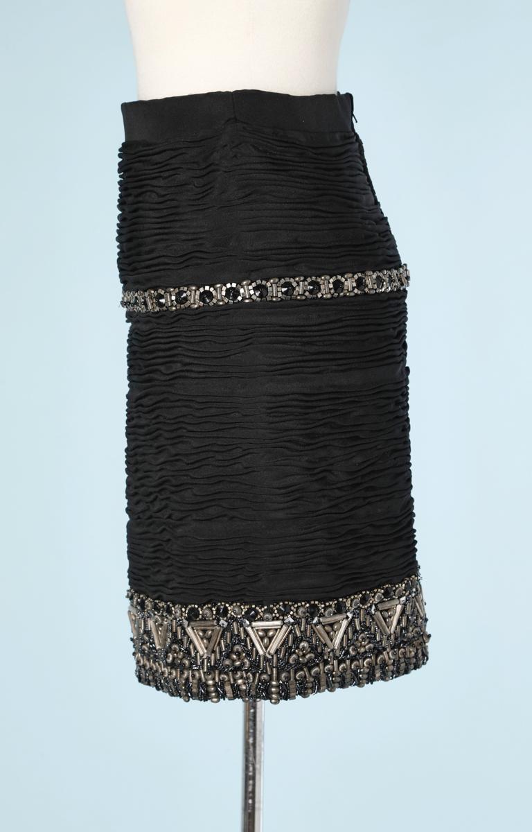 Short skirt embroidered Atelier Versace In Excellent Condition In Saint-Ouen-Sur-Seine, FR
