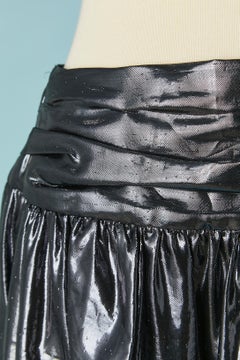 Short skirt in silver lamé with draped waist Isabel Marant