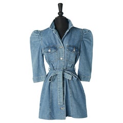 Short sleeve denim dress