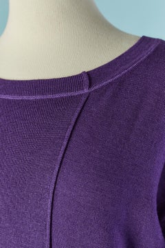Short sleeve purple sweater PRADA