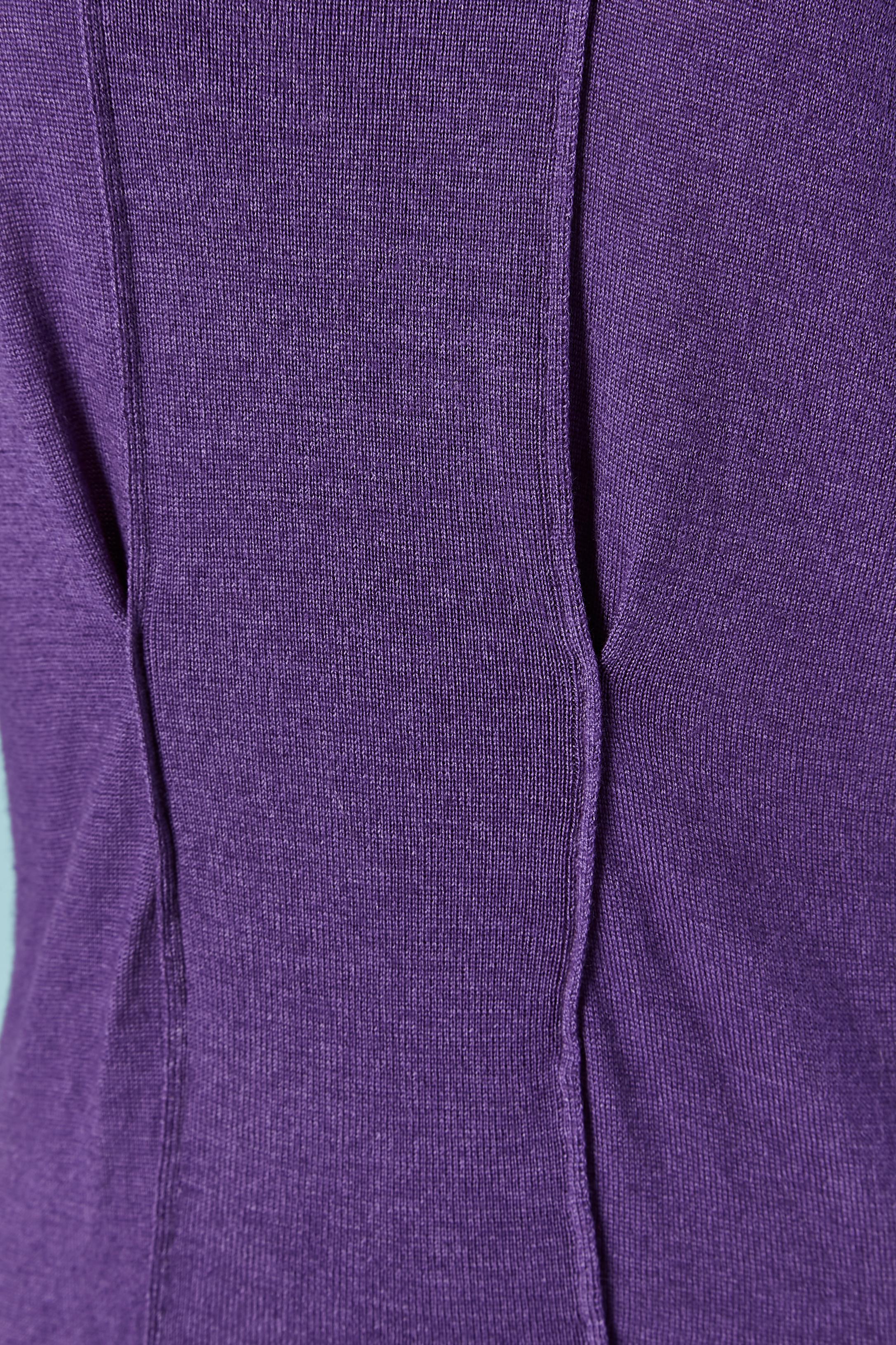 Short sleeve purple sweater PRADA (Violett) im Angebot