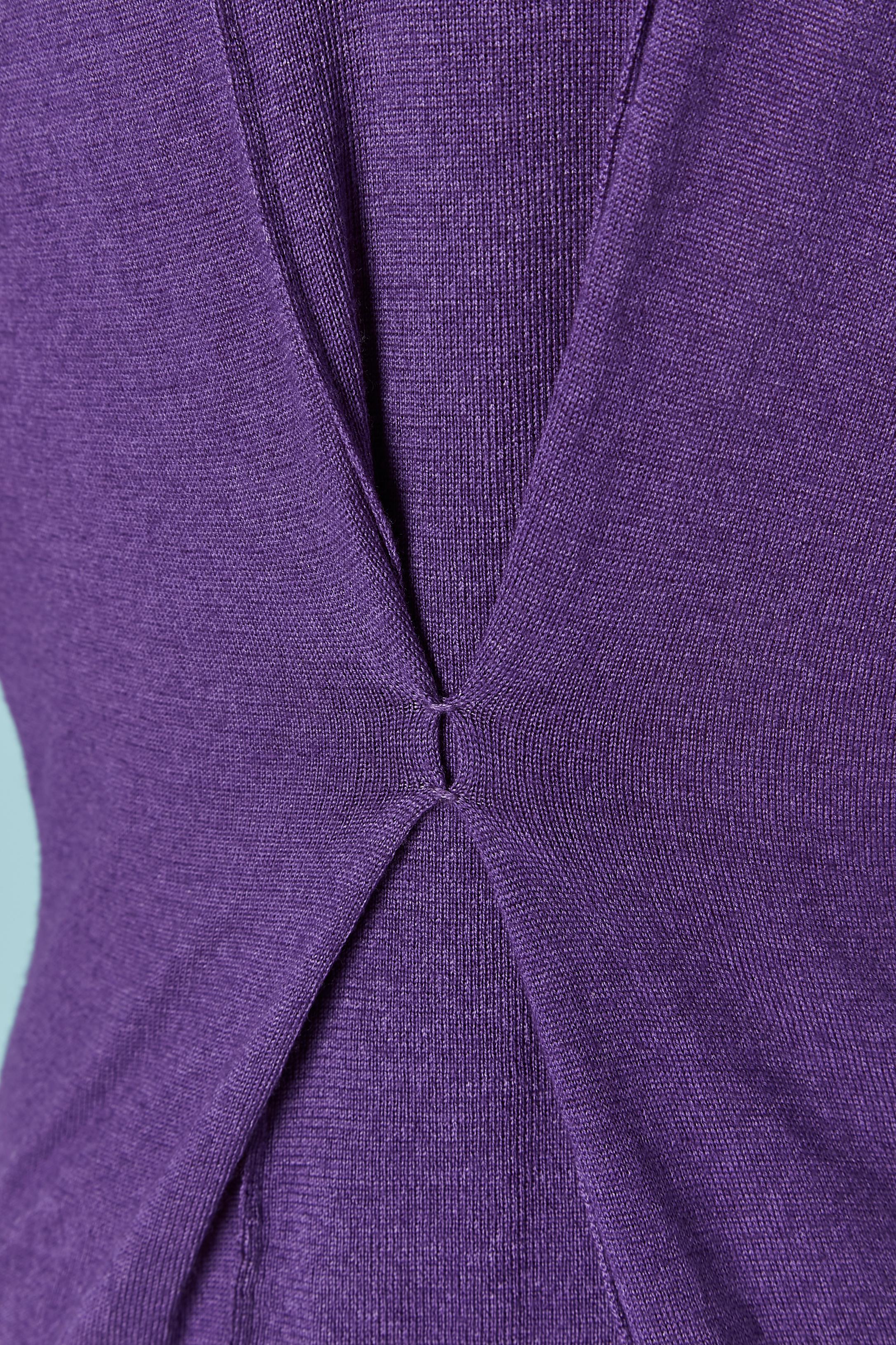 Short sleeve purple sweater PRADA im Angebot 1