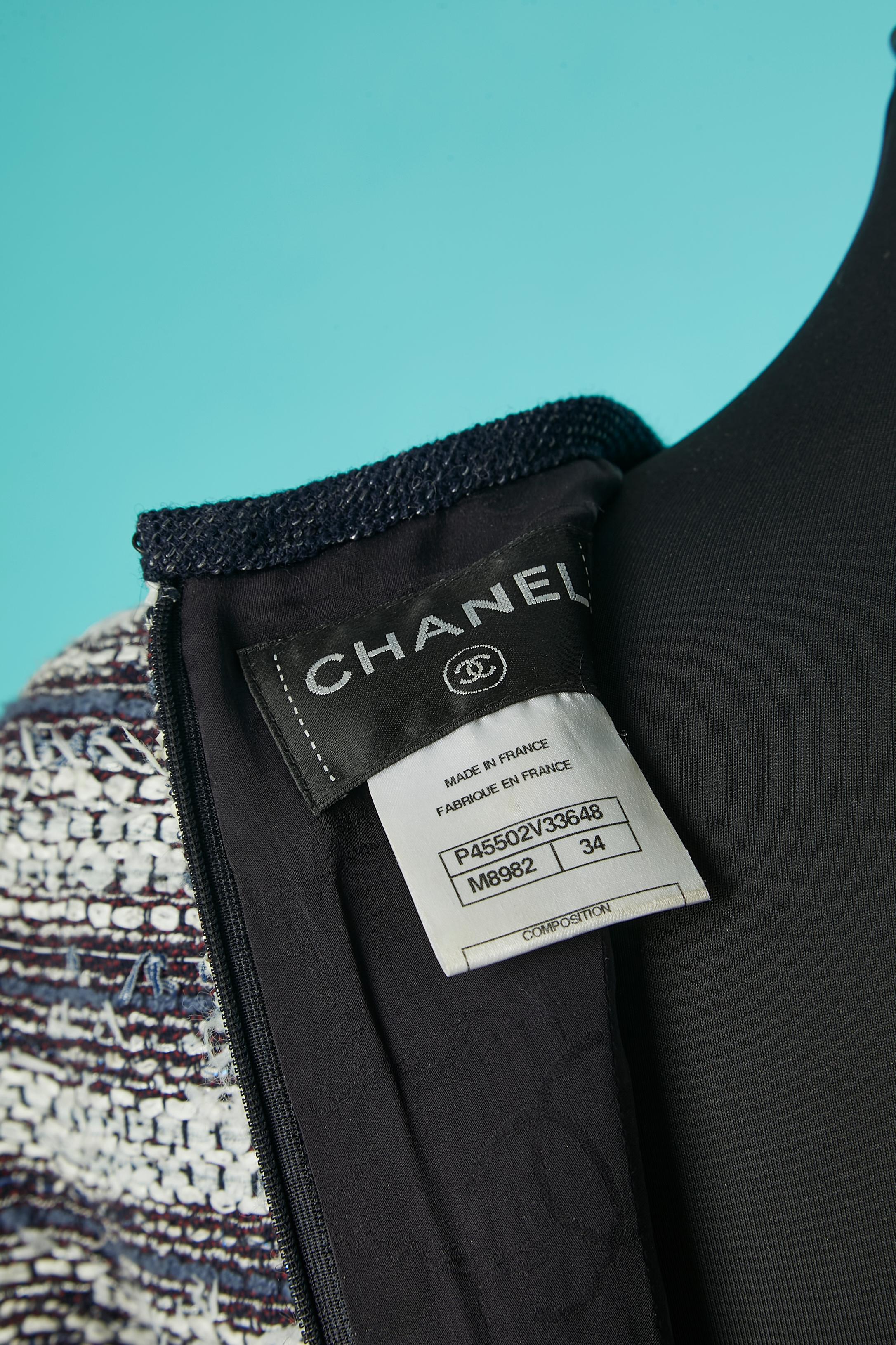 Short-sleeves Tweed jacket with cut-work Chanel  2