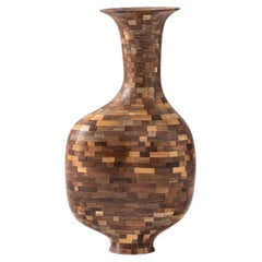 Short STACKED Asymmetric Walnut Vessel, by Richard Haining, Available Now