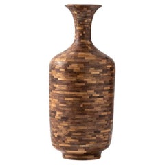 Short STACKED Bottle Shaped Walnut Vessel, by Richard Haining, Available Now