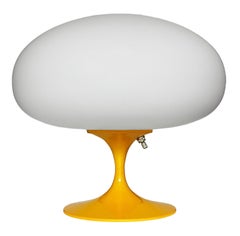 Short Stemlite Table Lamp by Designline in Orange with White Frosted Lamp Shade