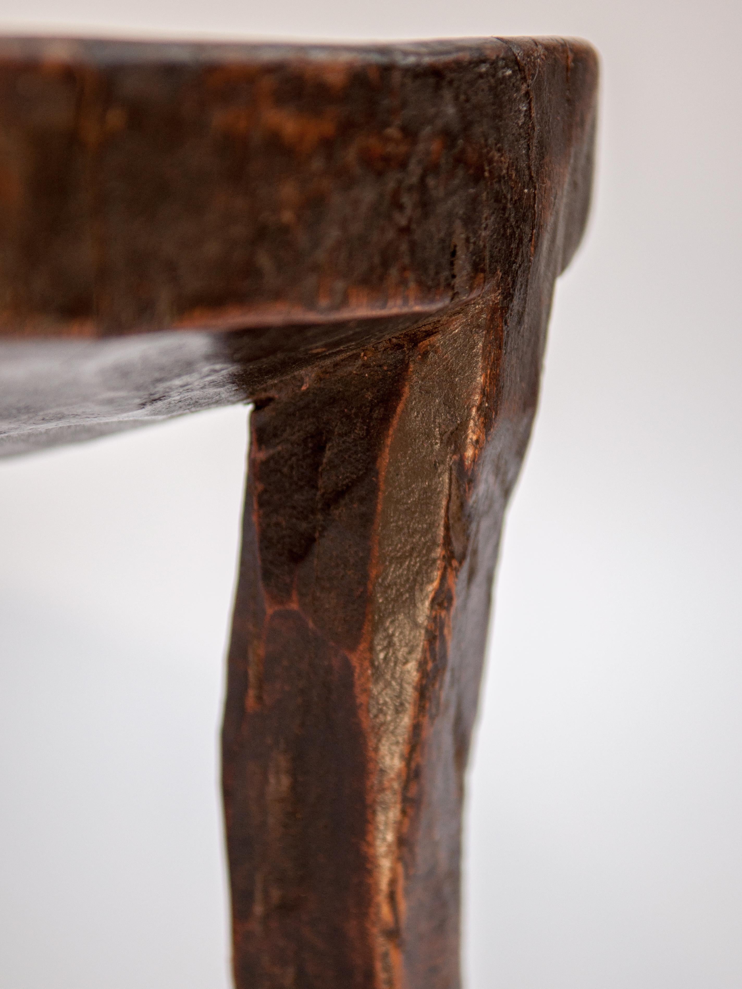 Short Tribal Wooden Stool, from Ethiopia, Mid-Late 20th Century 2
