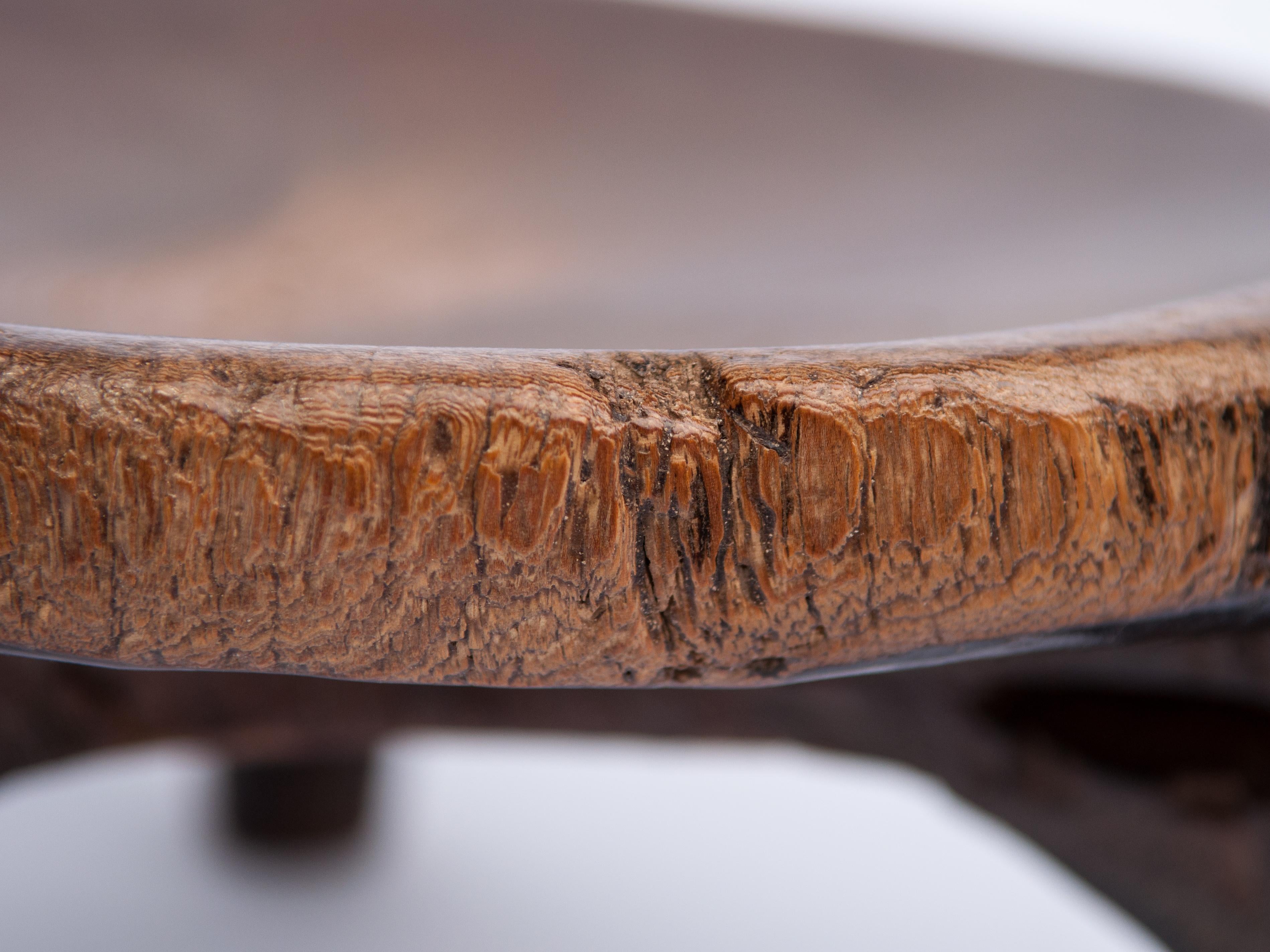 Short Tribal Wooden Stool from Tanzania, Mid-20th Century 12