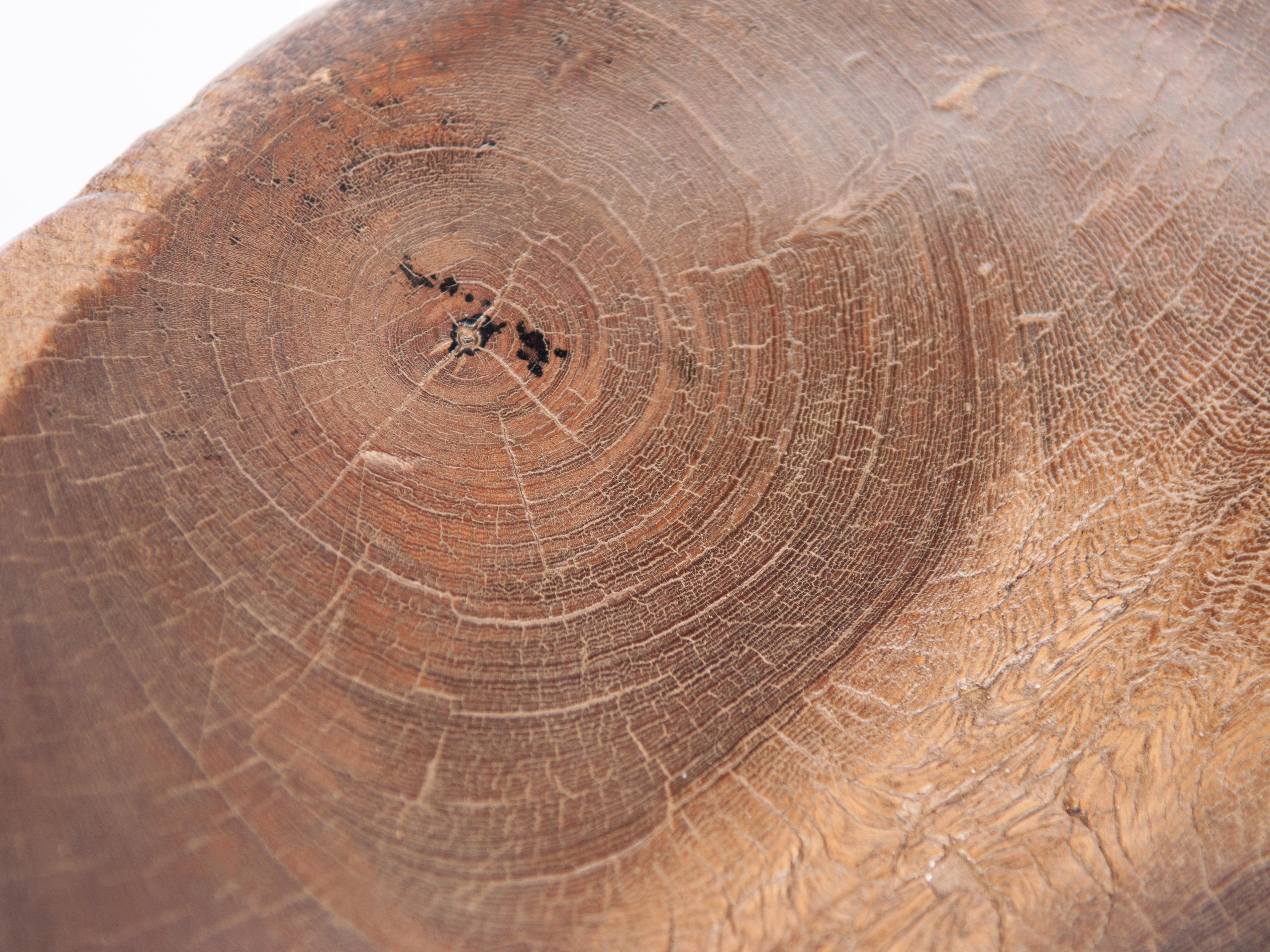 Short Tribal Wooden Stool from Tanzania, Mid-20th Century 15