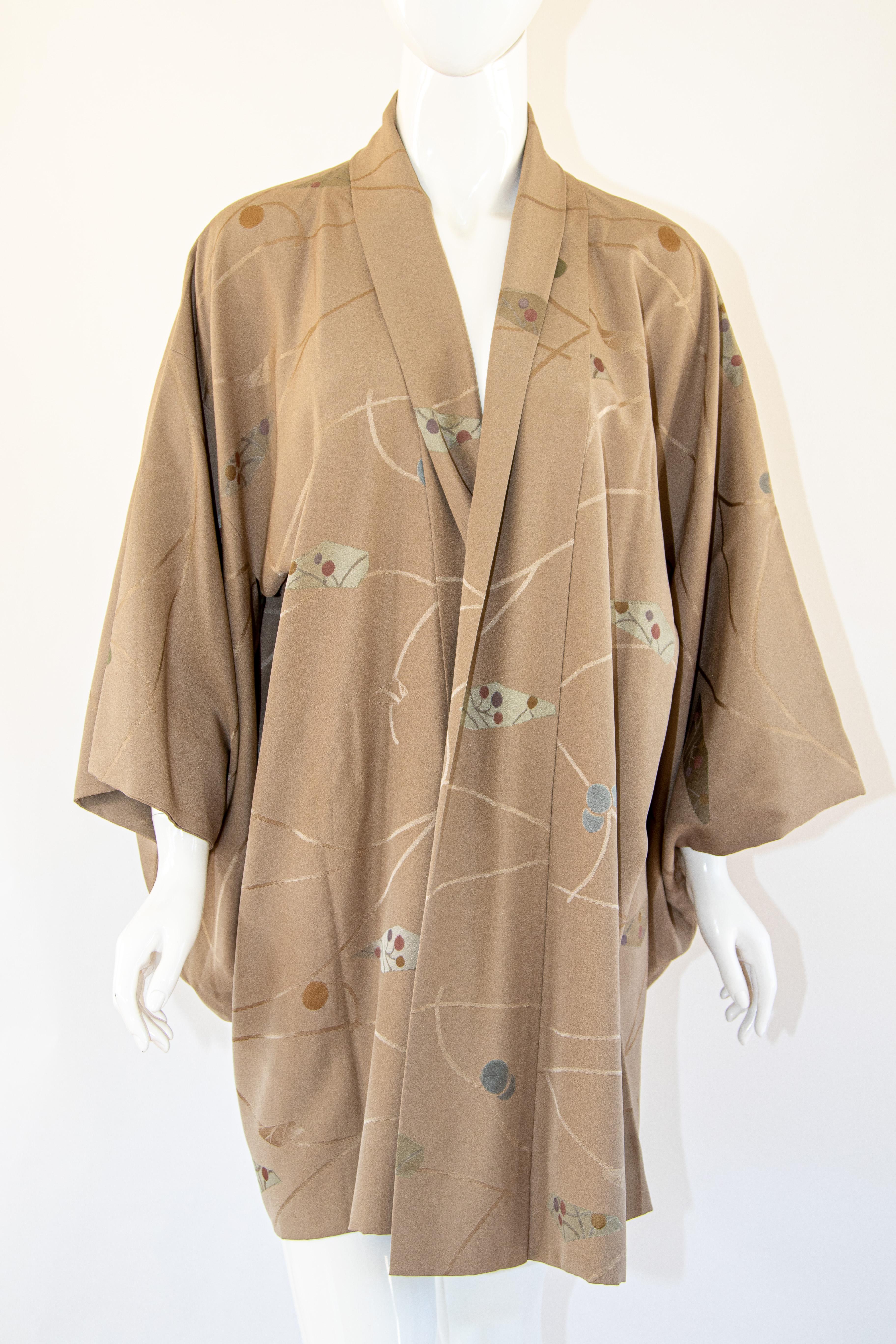 Short Vintage Japanese Kimono Silk Shibori Reversible Jacket 5