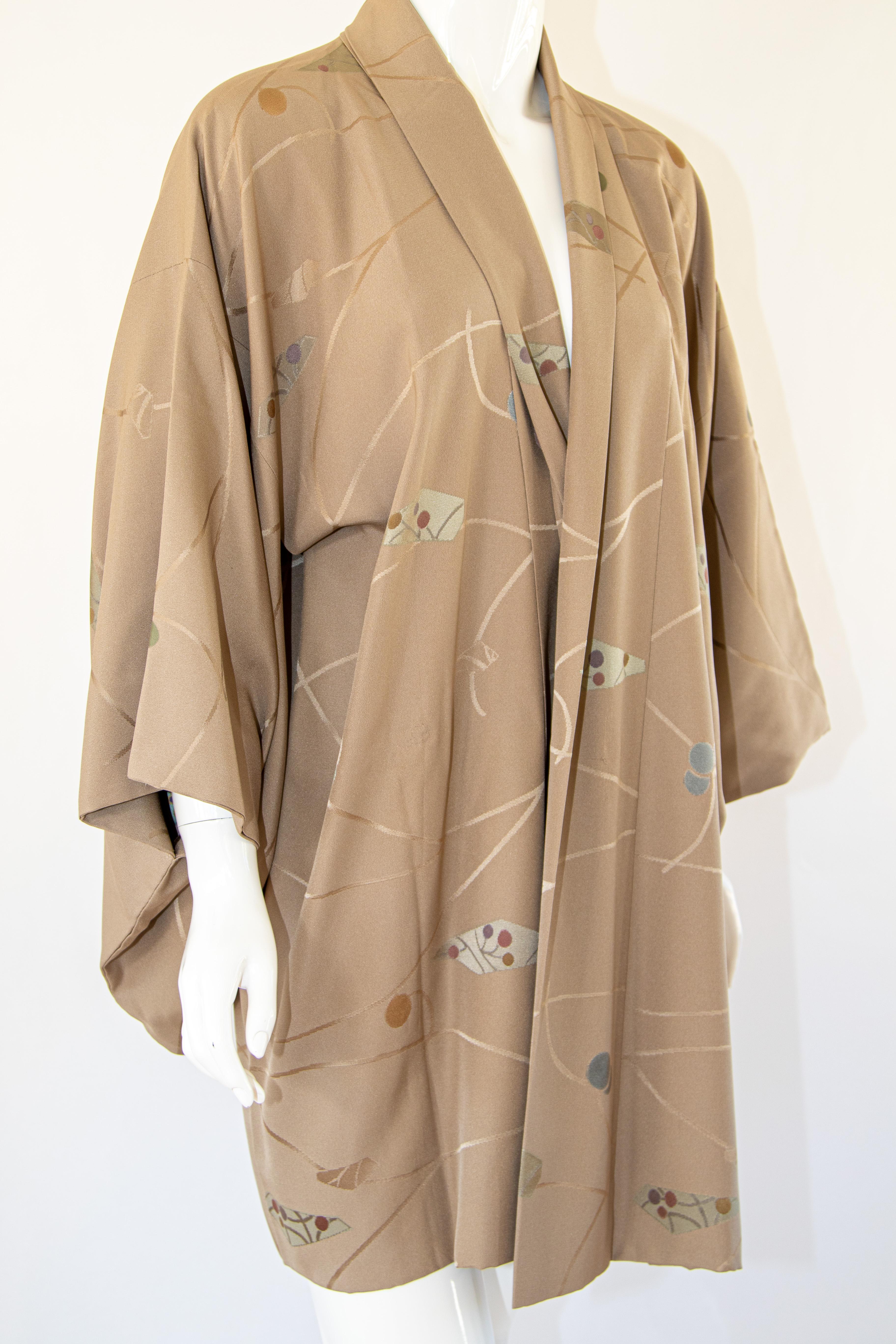 Short Vintage Japanese Kimono Silk Shibori Reversible Jacket 6